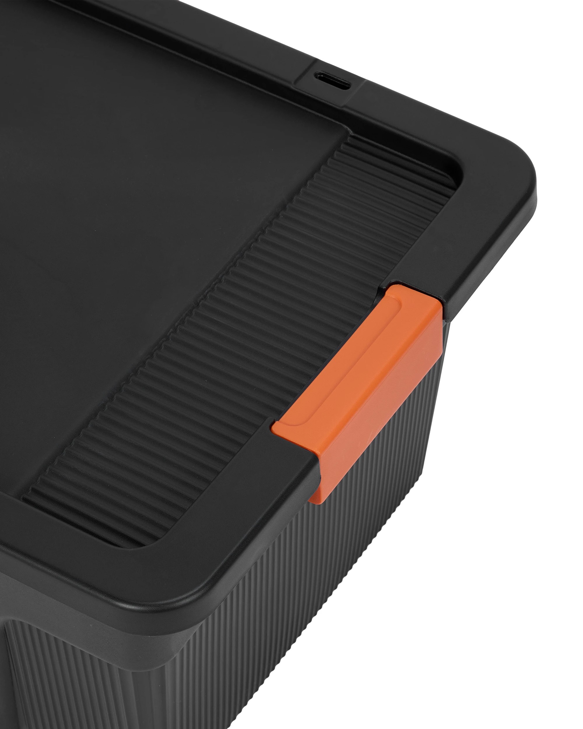 4 57L Heavy Duty Storage Container - Black, 4 of 6