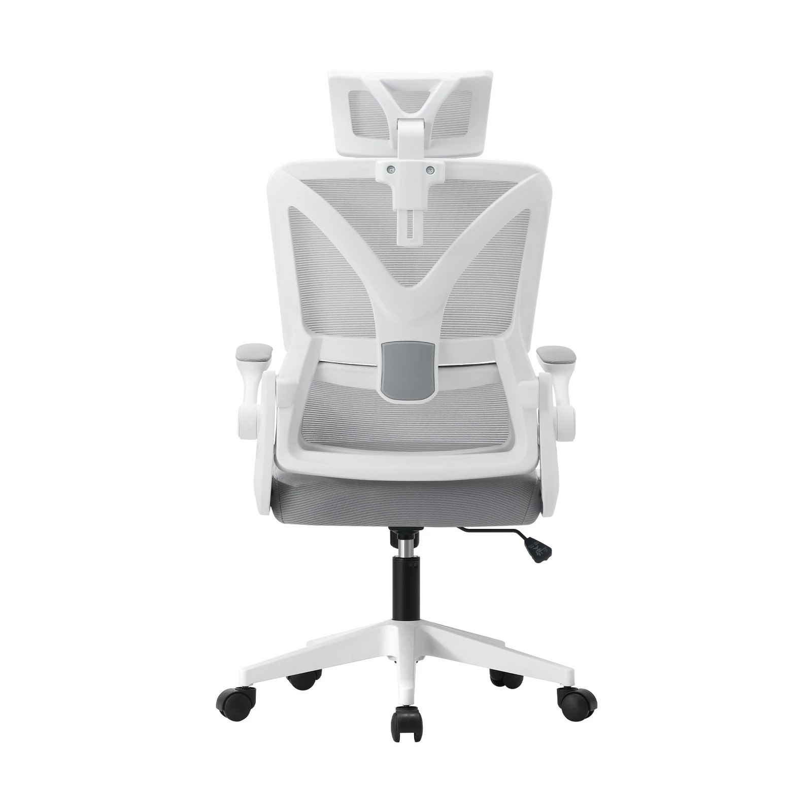 9 Oikiture Mesh Office Chair D-shape
 - White, 9 of 10