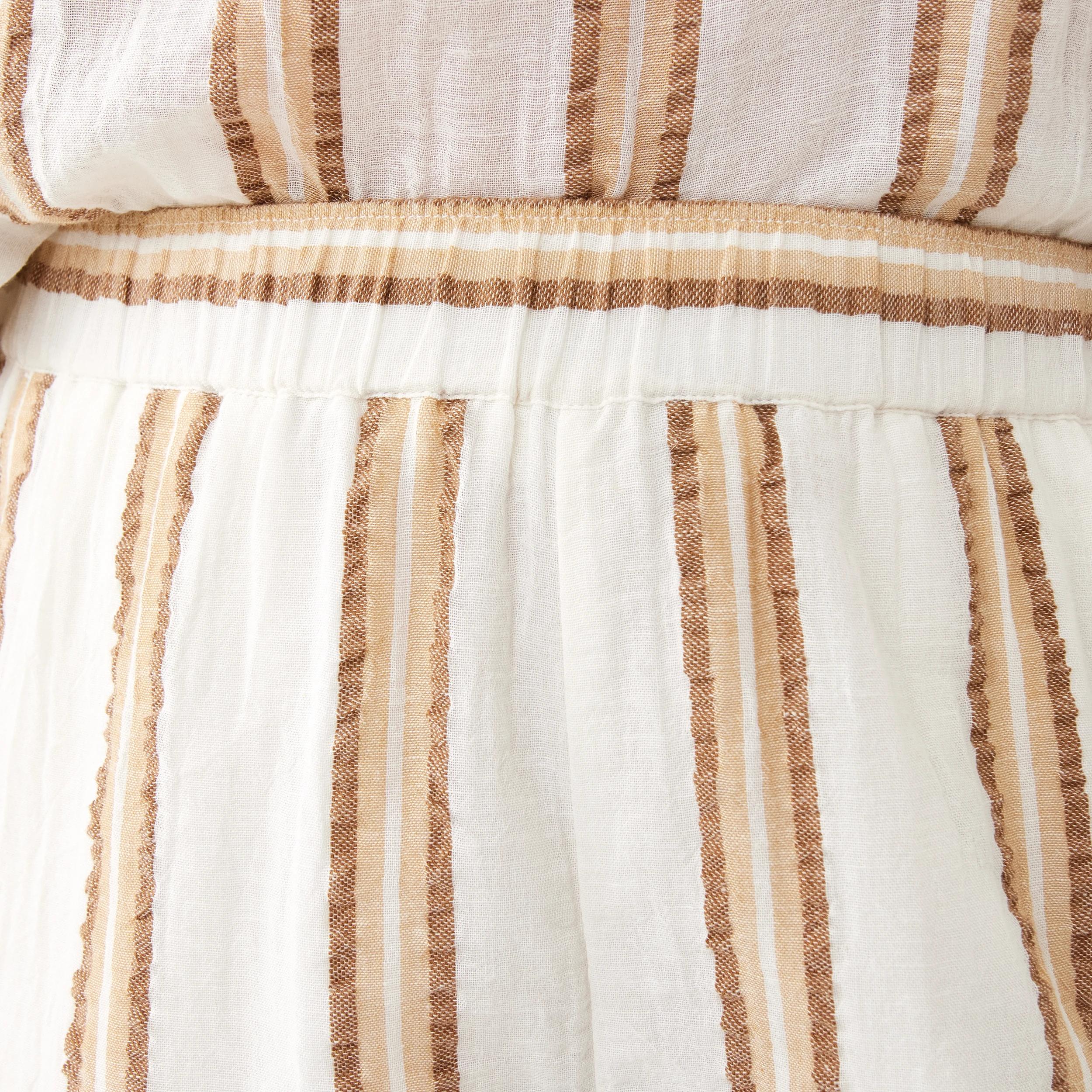 6 Stripe Textured Shorts STRIPE NATURAL BEIGE, 6 of 8