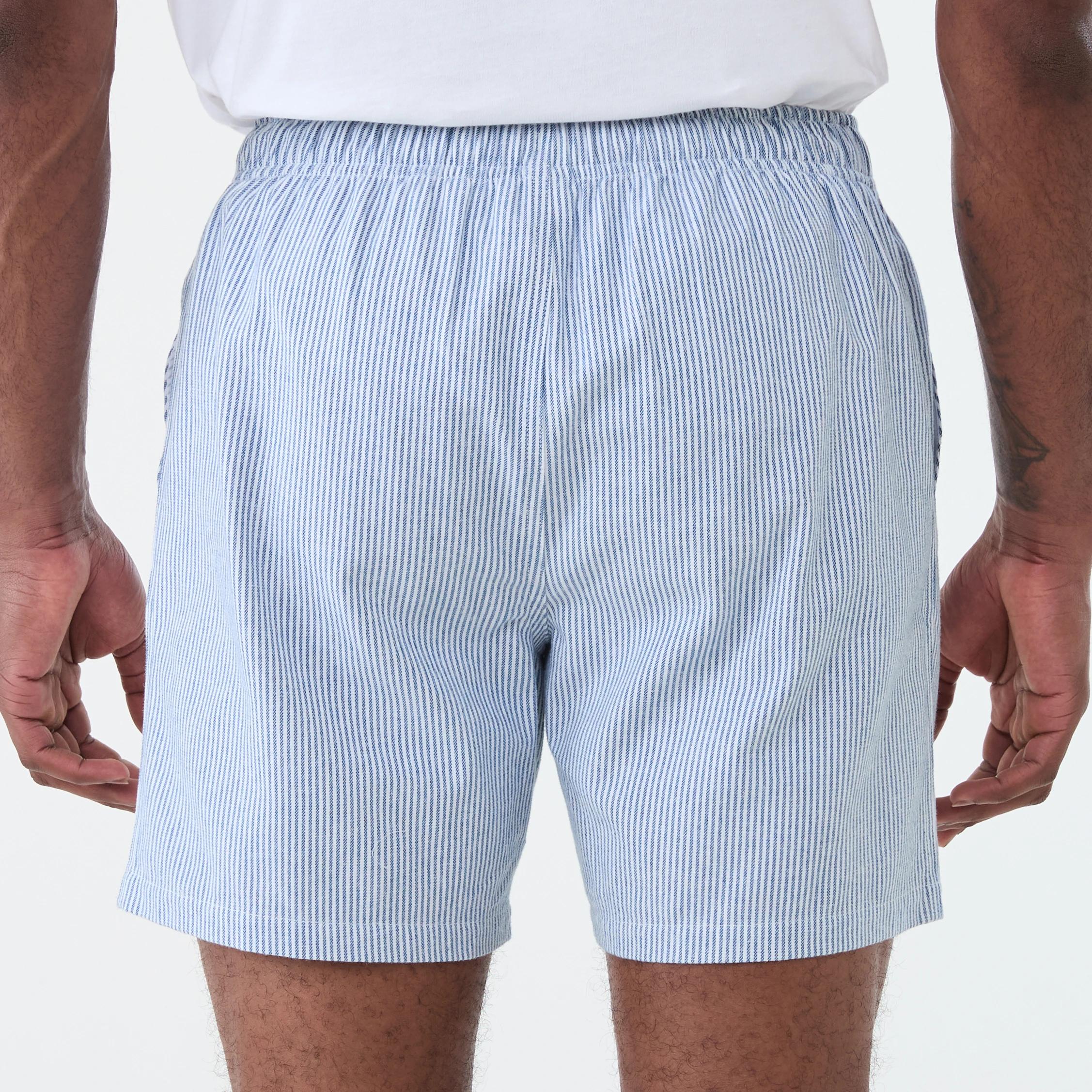 3 Textured Volley Shorts MICROSTRIPE FELICIA BLUE, 3 of 6