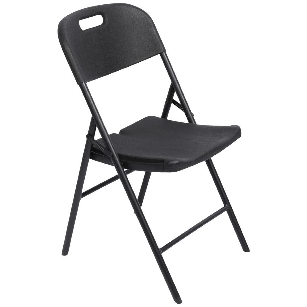 1 J.Burrows Outdoor Folding Chair Black Visitor Chairs and Stools, 1 of 7