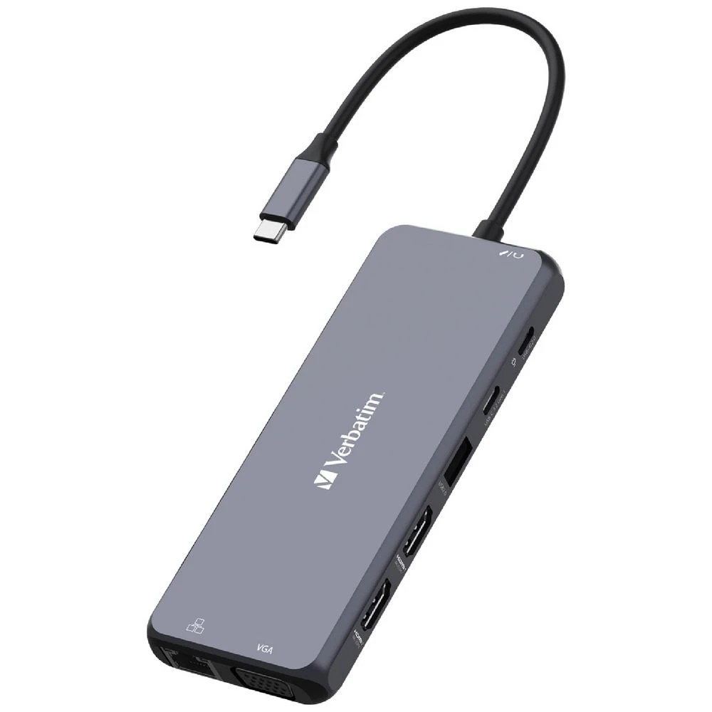 1 Verbatim 14-port USB-C Hub Grey, 1 of 6