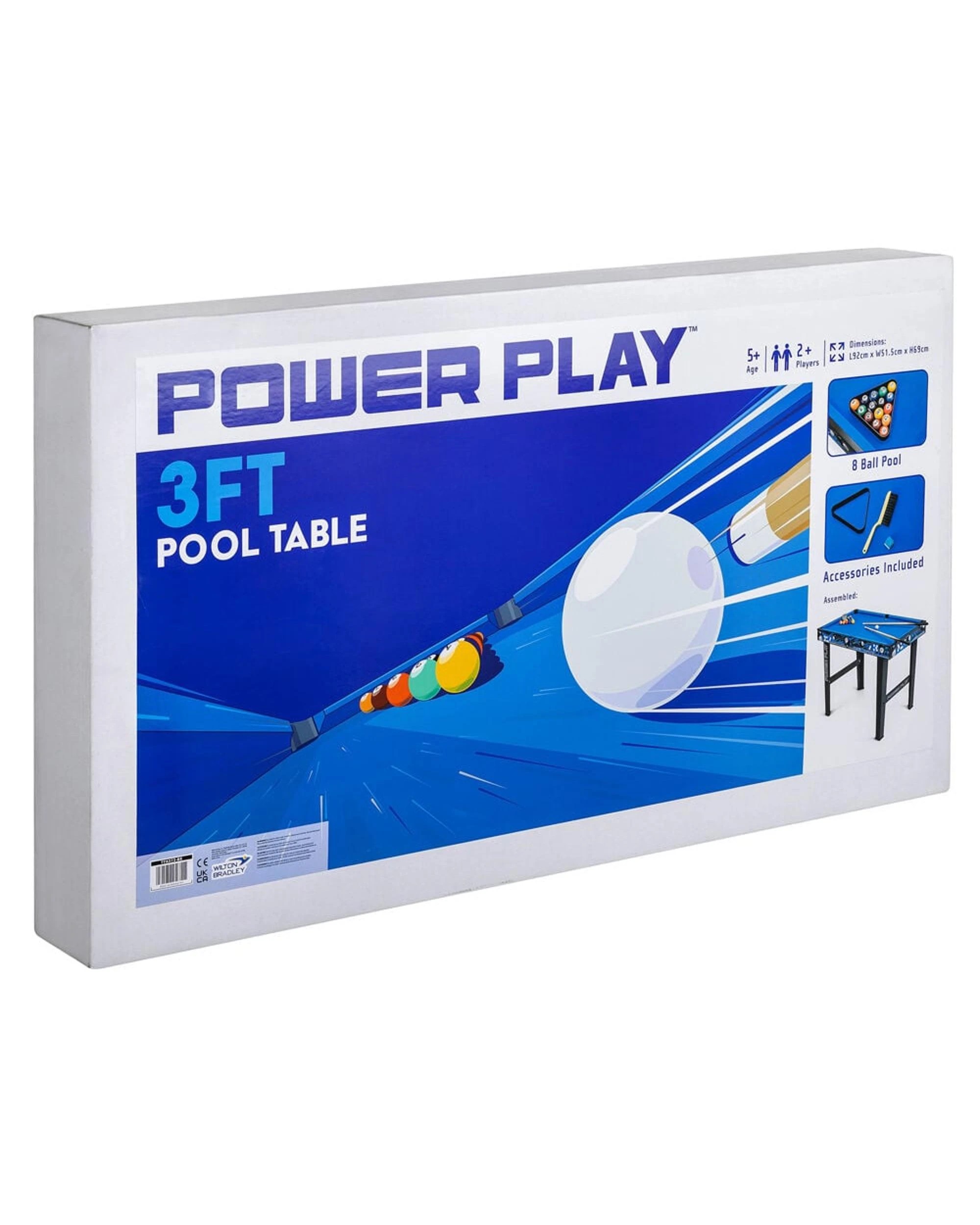 4 Power Play Pool Table 3ft, 4 of 5