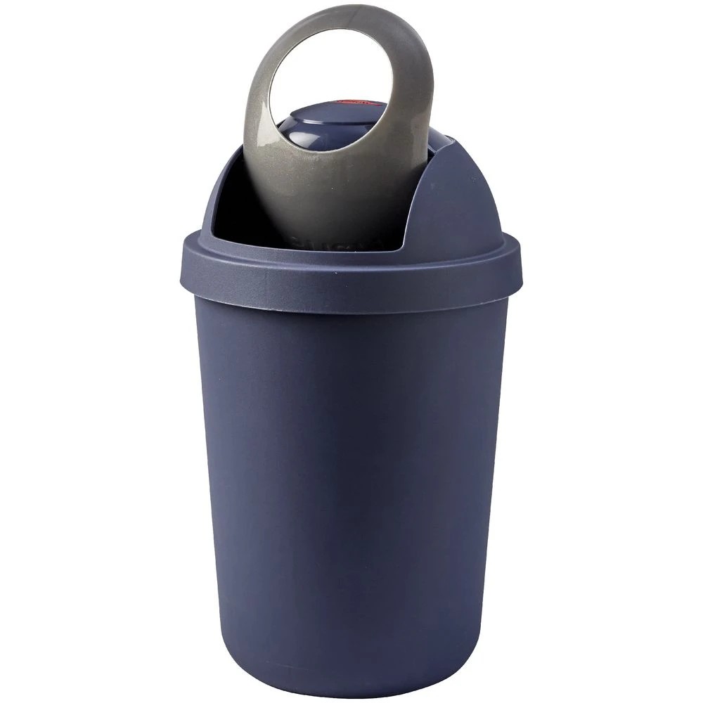 4 Willow Bullet Bin 15L Blue and Silver, 4 of 4