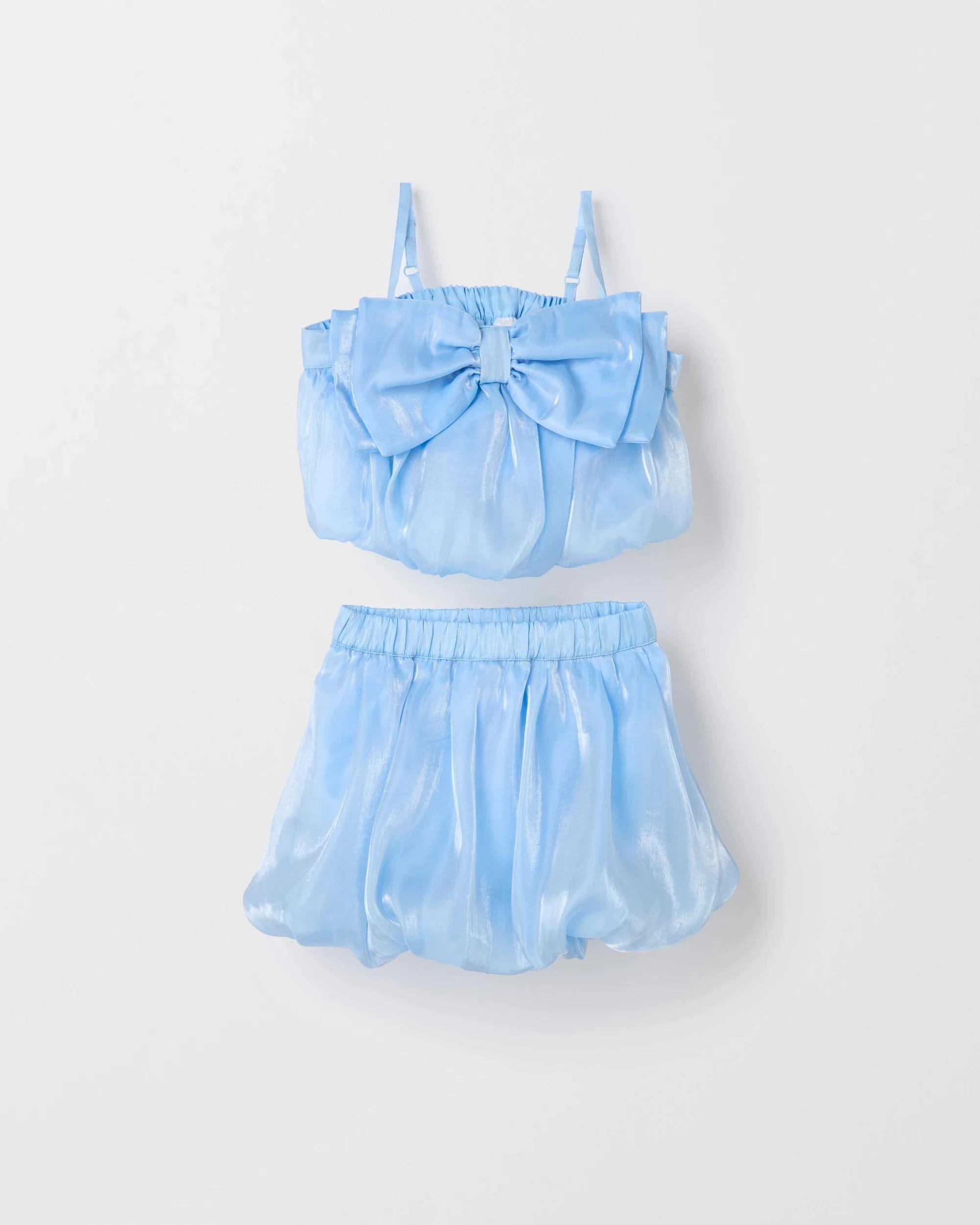 5 Target Kids Bow Top and Skirt Set BLUE, 5 of 6
