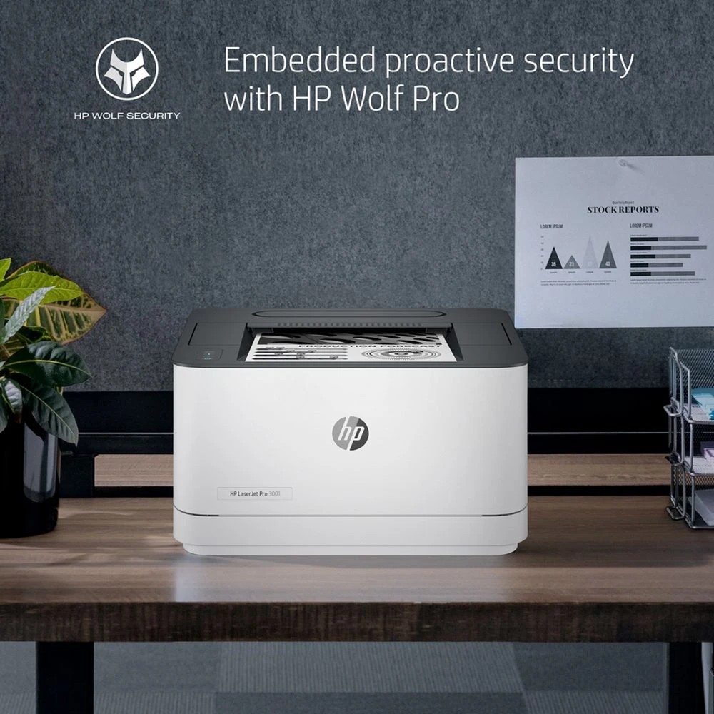 5 HP LaserJet Pro 3001DW Monochrome Laser Printer, 5 of 5