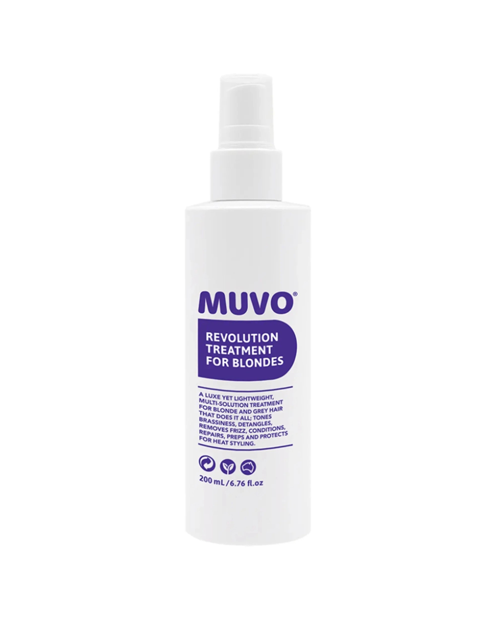 1 MUVO Revolution Treatment Toning Spray For Blonde Hair 200ml - White, 1 of 3