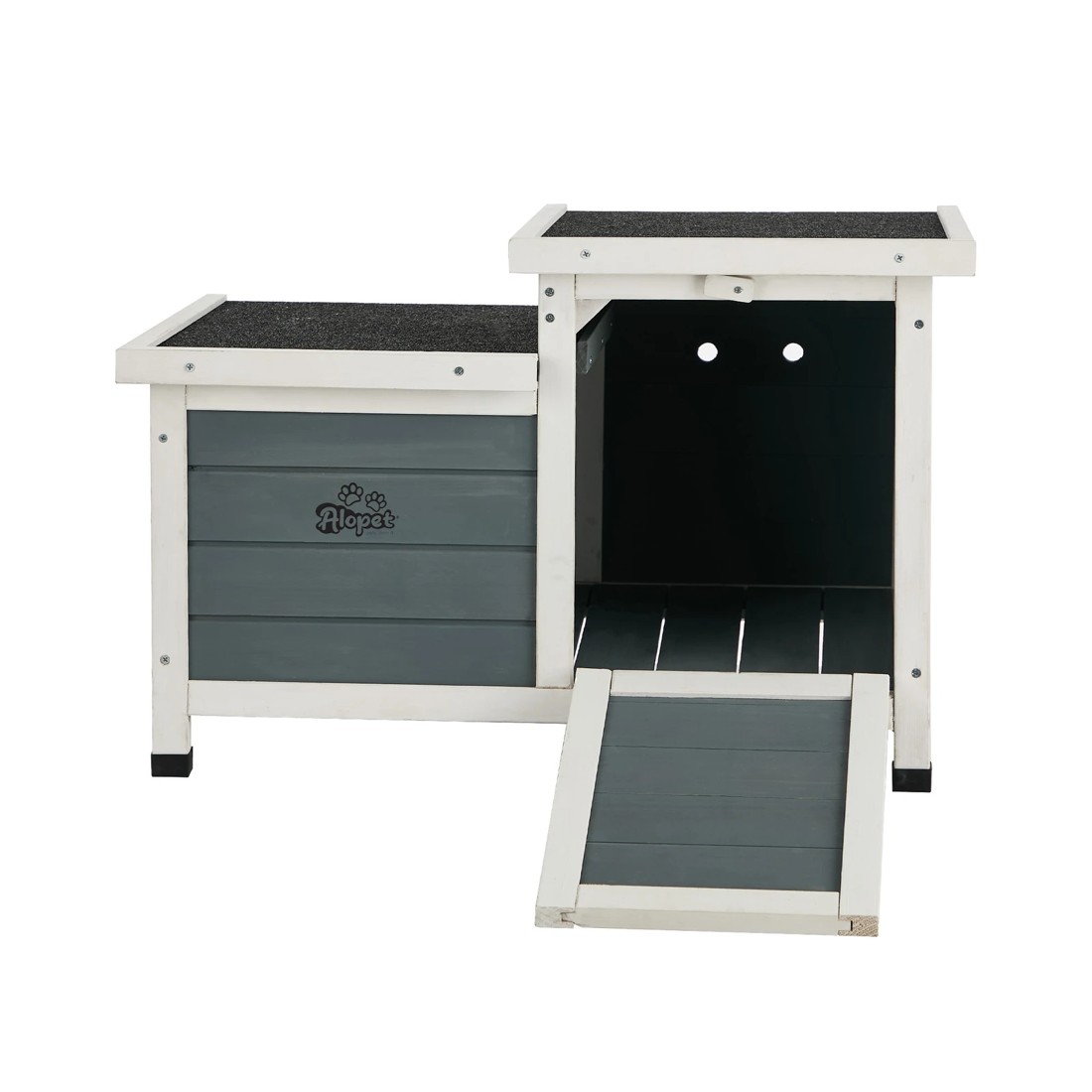 8 Alopet Outdoor Rabbit Hutch Wooden Cage Chicken Coop House Enclosure - Multi, 8 of 10