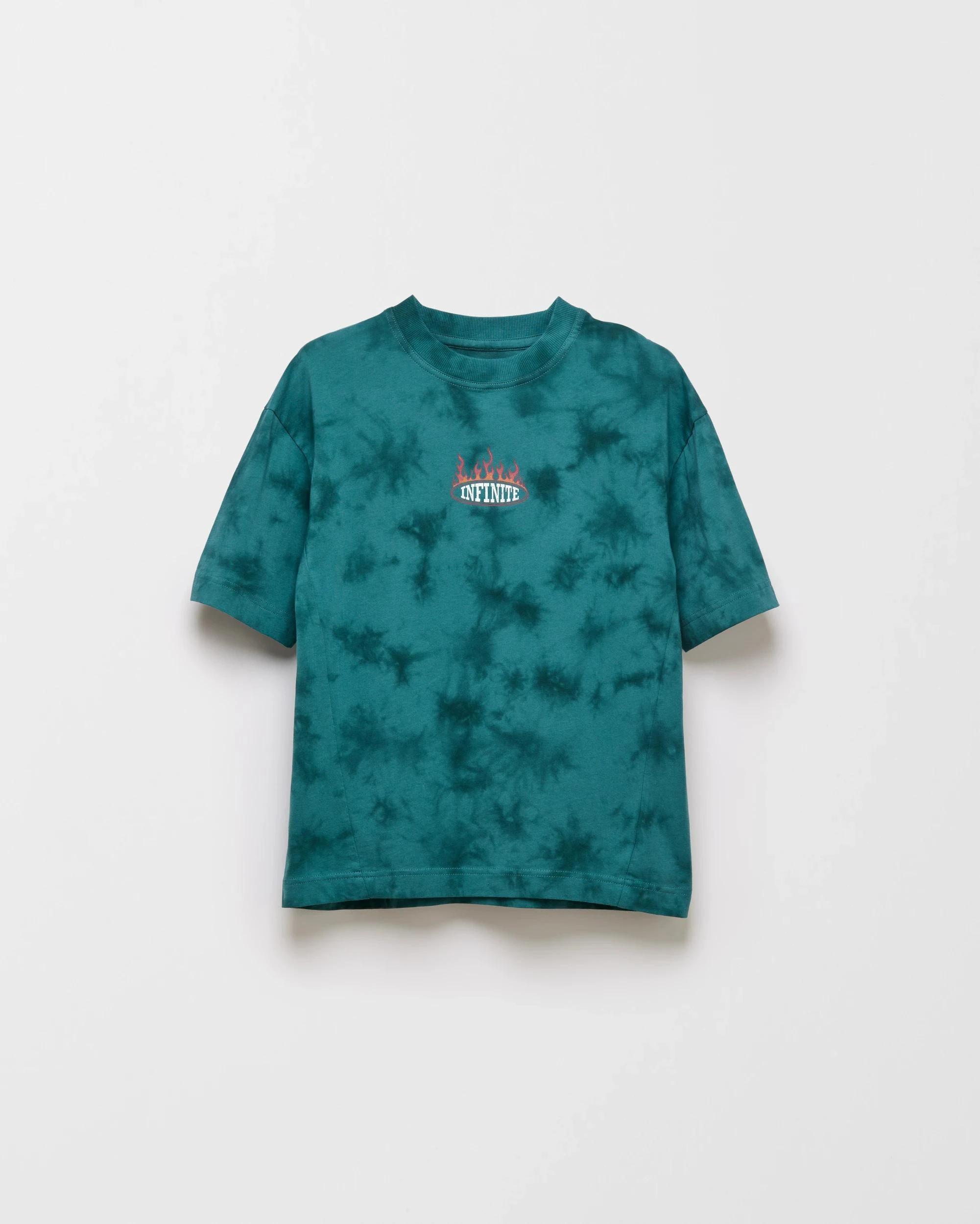 4 Target Australian Cotton Oversized Washed T-Shirt TEAL, 4 of 5
