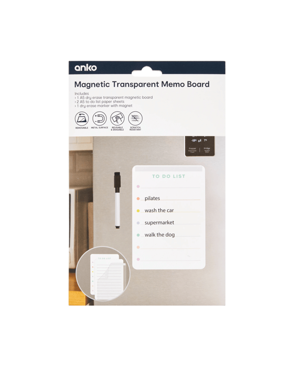 A5 Magnetic Transparent Memo Board