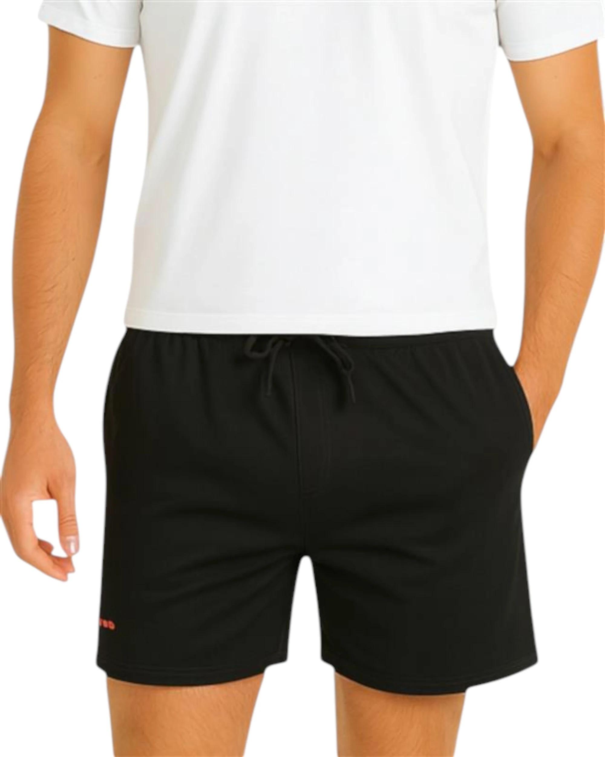 1 KingGee Mens Ruggers - Active Rugger Jersey Sweat Short - Black BLACK, 1 of 5
