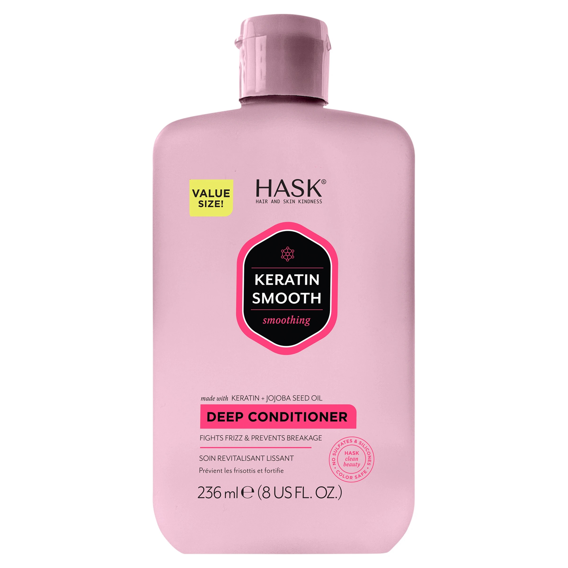 1 HASK Keratin Smoothing Deep Conditioner 236ml, 1 of 8