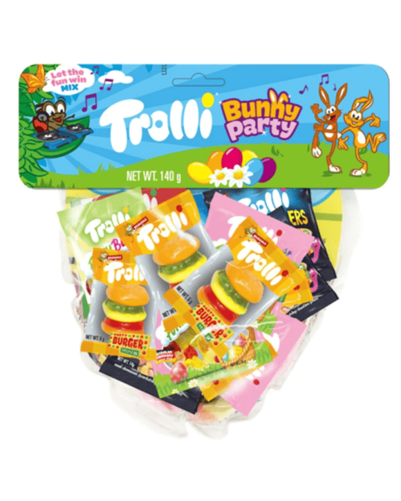 Trolli Bunny Party Stocking with Assorted Gummi Lollies 140g