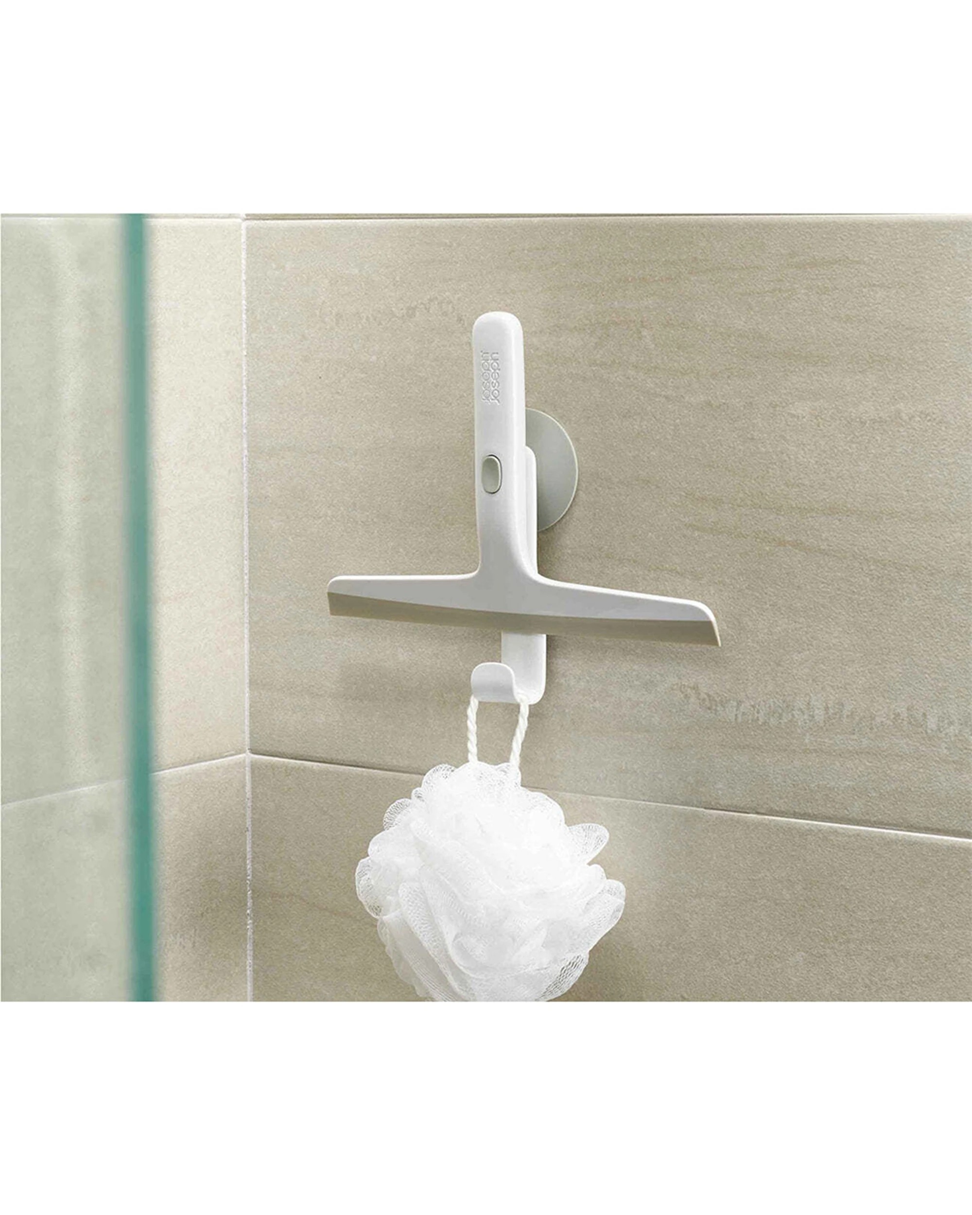 3 Joseph Joseph EasyStore 25cm Slimline Squeegee With Storage Hook Suction - Grey, 3 of 4