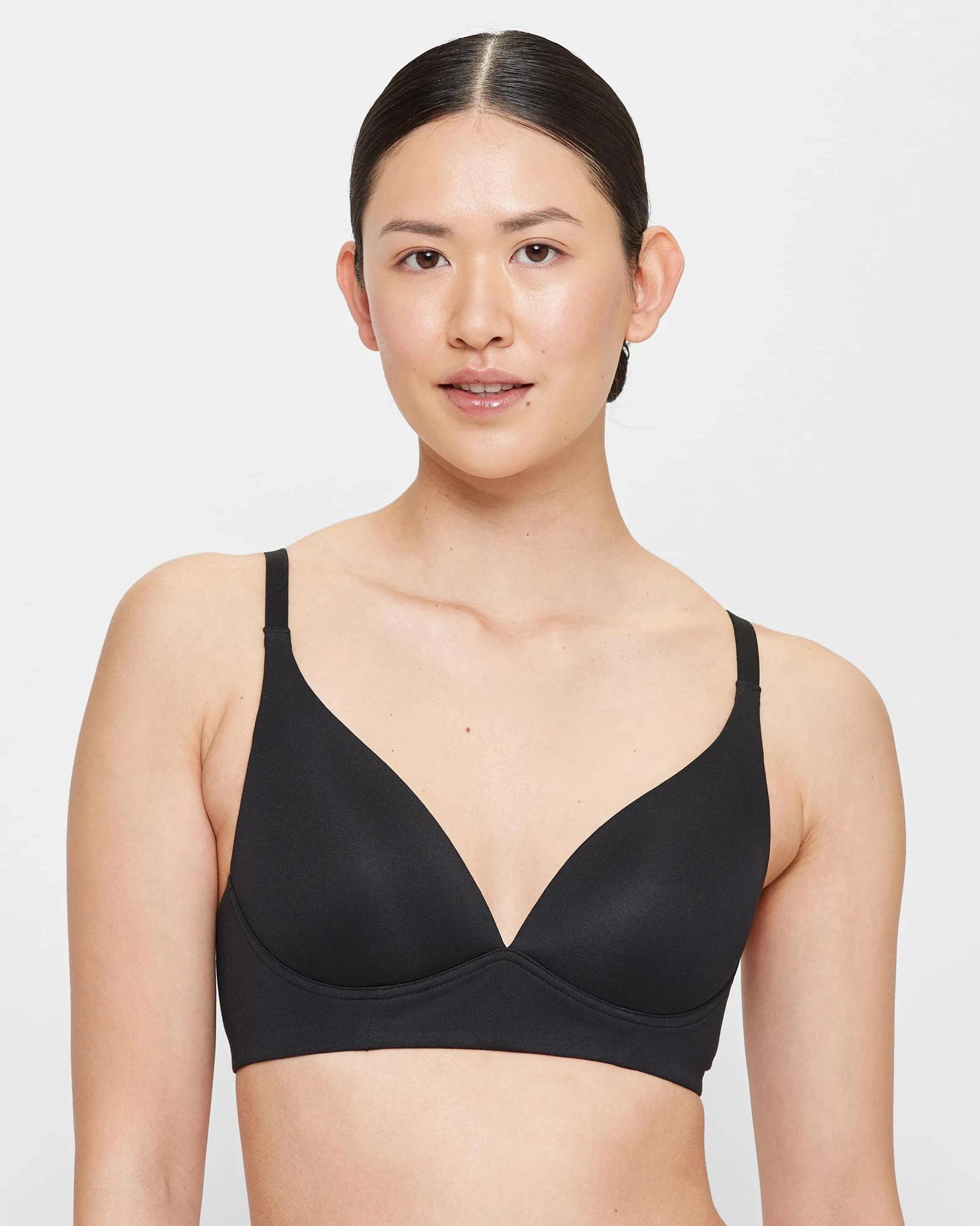 1 Target Soft Comfort Wirefree T-Shirt Bra BLACK, 1 of 4