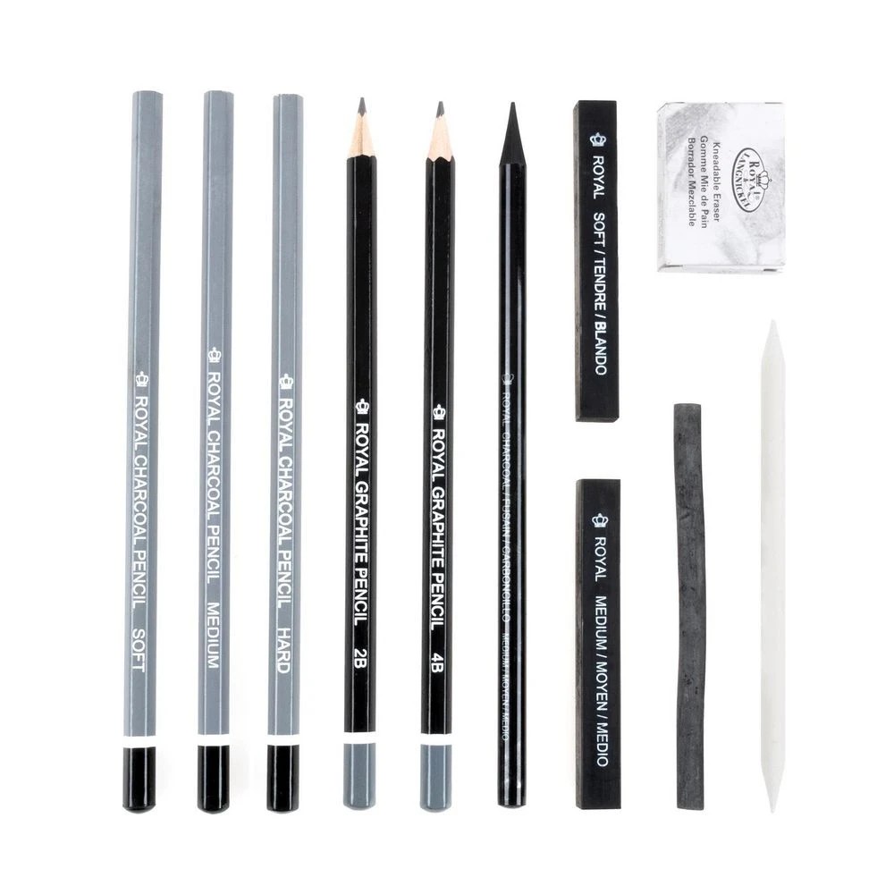 2 Royal & Langnickel Sketching Pencil Tin Art Set 12 Pack, 2 of 3