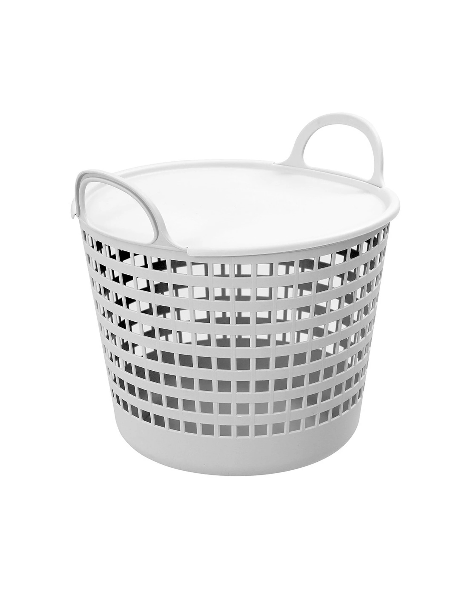 3 Boxsweden Flexible Laundry Basket Lidded 26L Practical Home Storage 40x37.3cm - Multi, 3 of 6