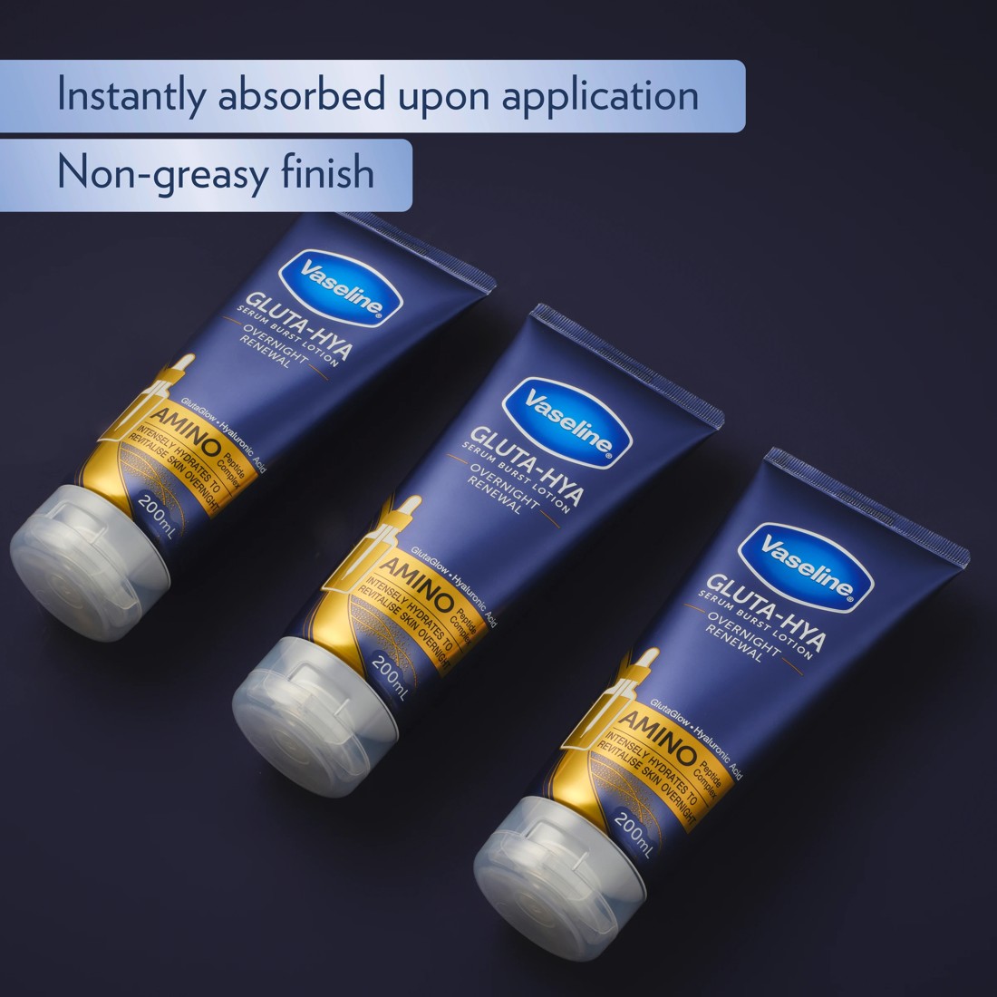 8 Vaseline Gluta-Hya Serum Burst Overnight Renewal Body Lotion 200ml, 8 of 8