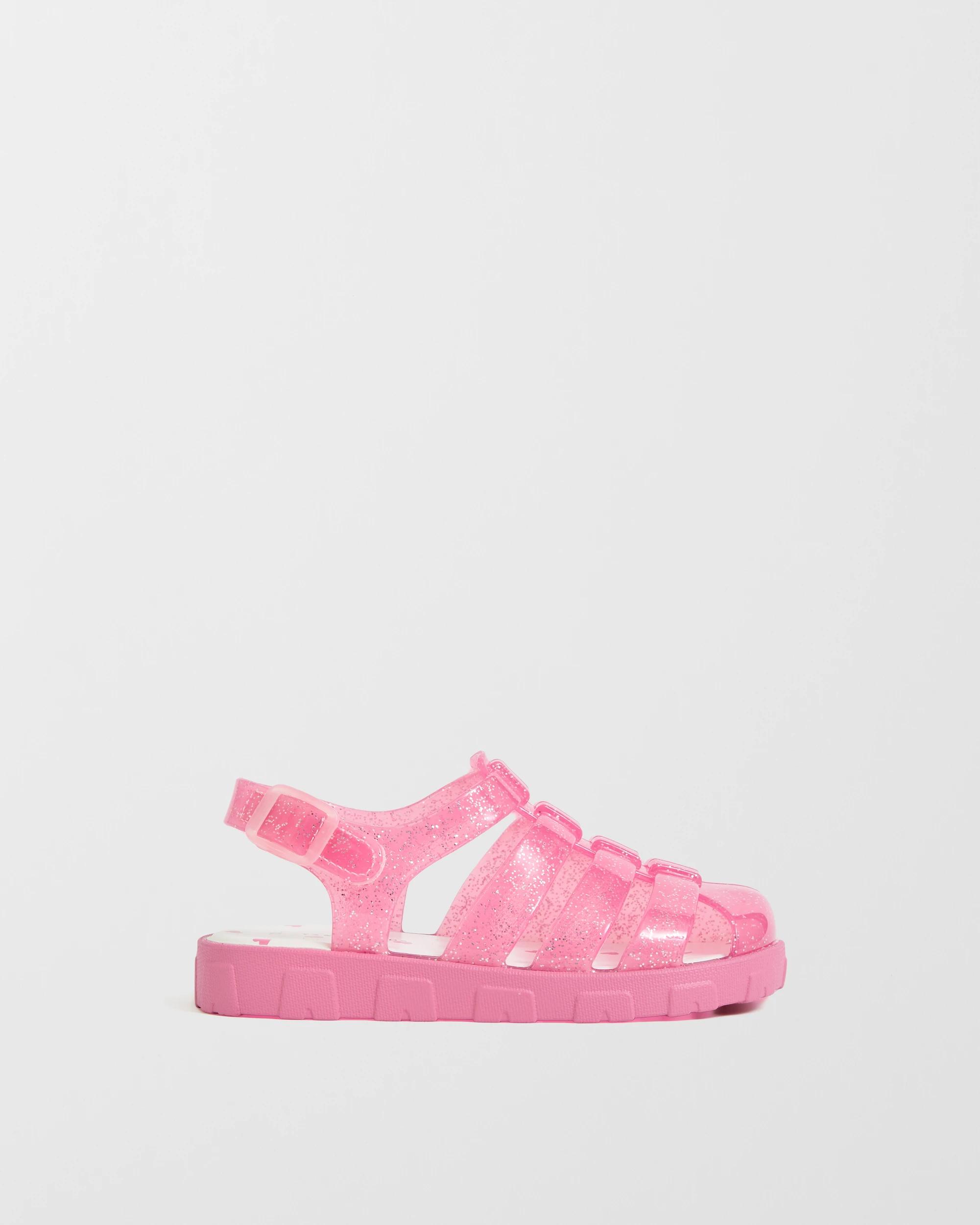 1 Target Kids Jelly Sandals PINK GLITTER, 1 of 3