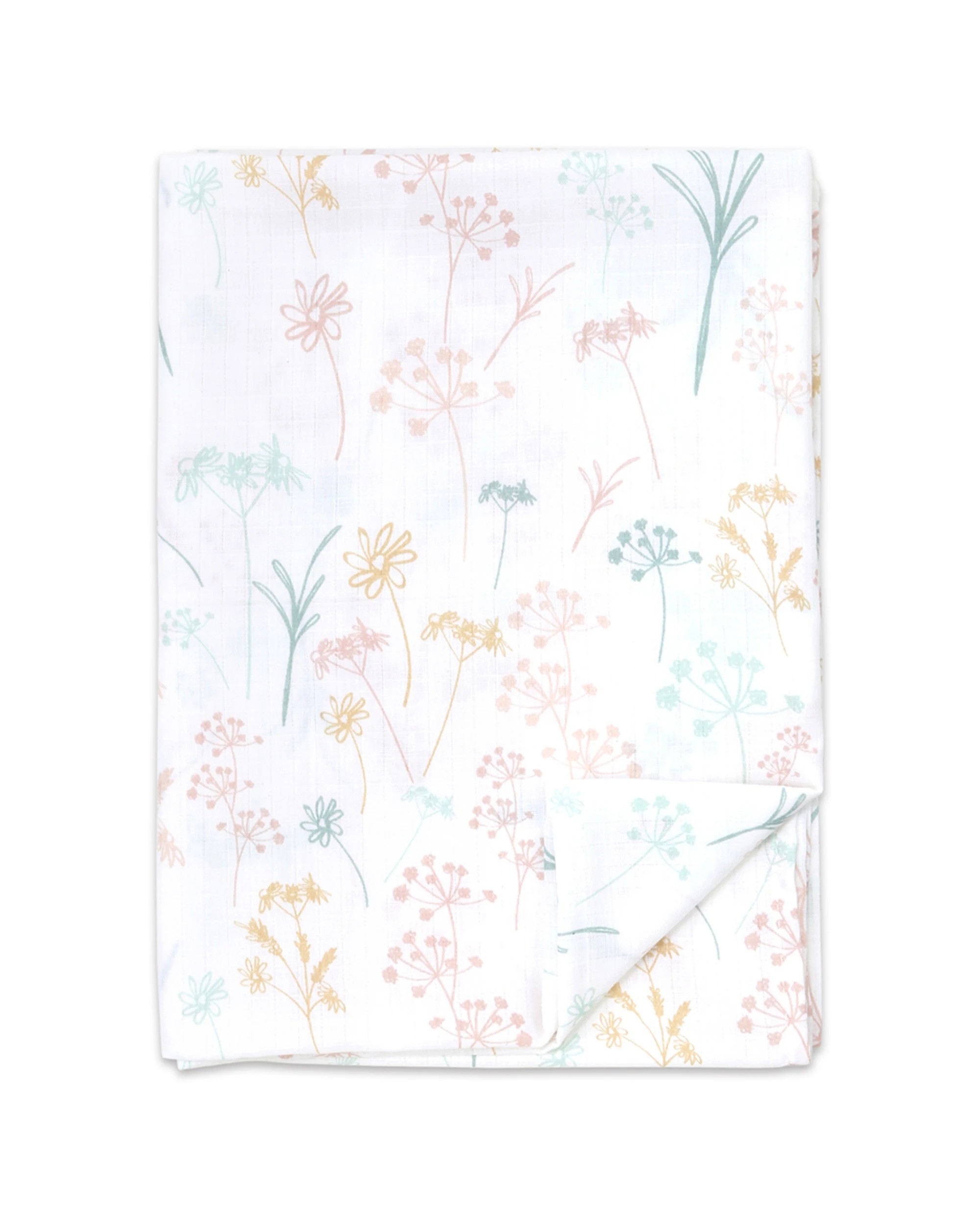 2 Little Haven Muslin Wrap Wild Flower Baby Blanket 100 Percent Cotton Lightweight - Multi, 2 of 3