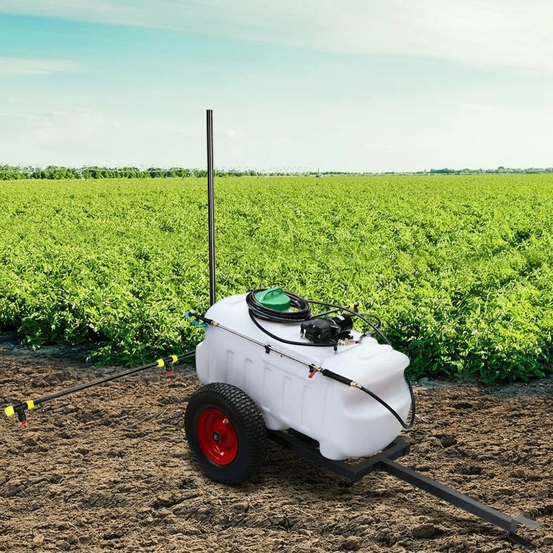 9 Giantz Weed Sprayer 100L Trailer 1.5M Boom Garden Spray - White, 9 of 9