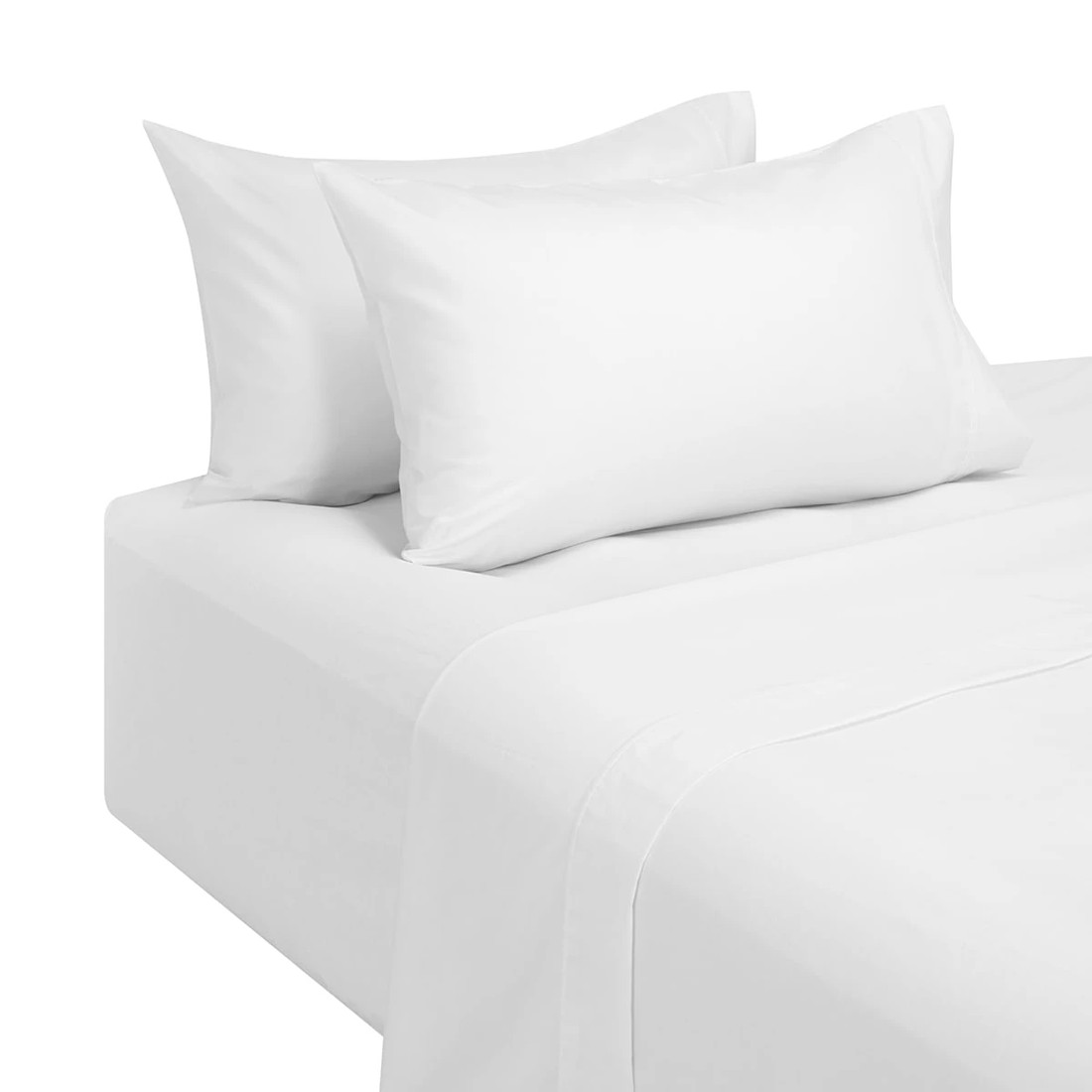 5 180 Thread Count Sheet Set - Double Bed, White, 5 of 7