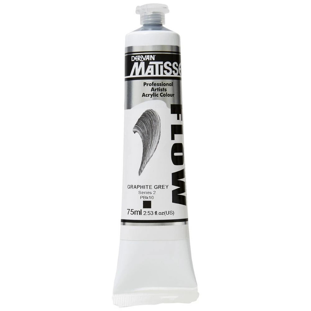 1 Derivan Matisse Flow Paint 75mL Graphite Grey S2, 1 of 2