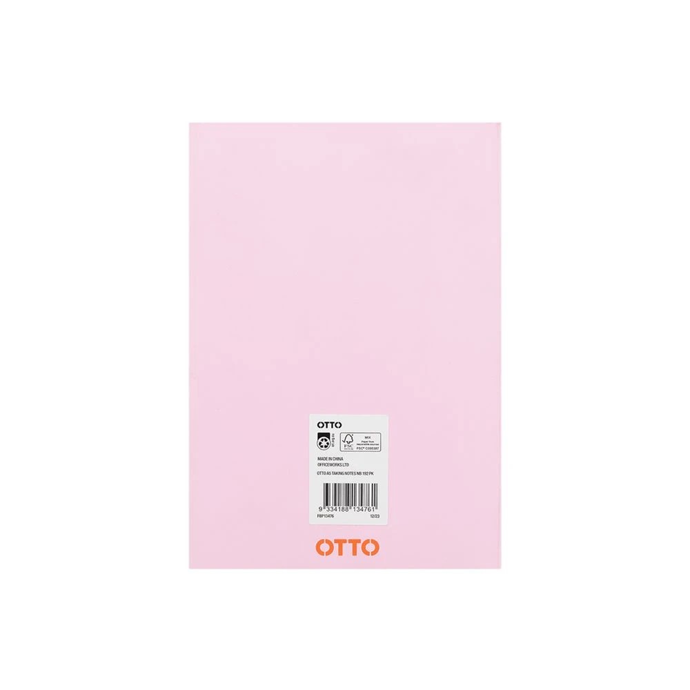 3 Otto A5 Taking Notes Journal 192 Page Pink, 3 of 3