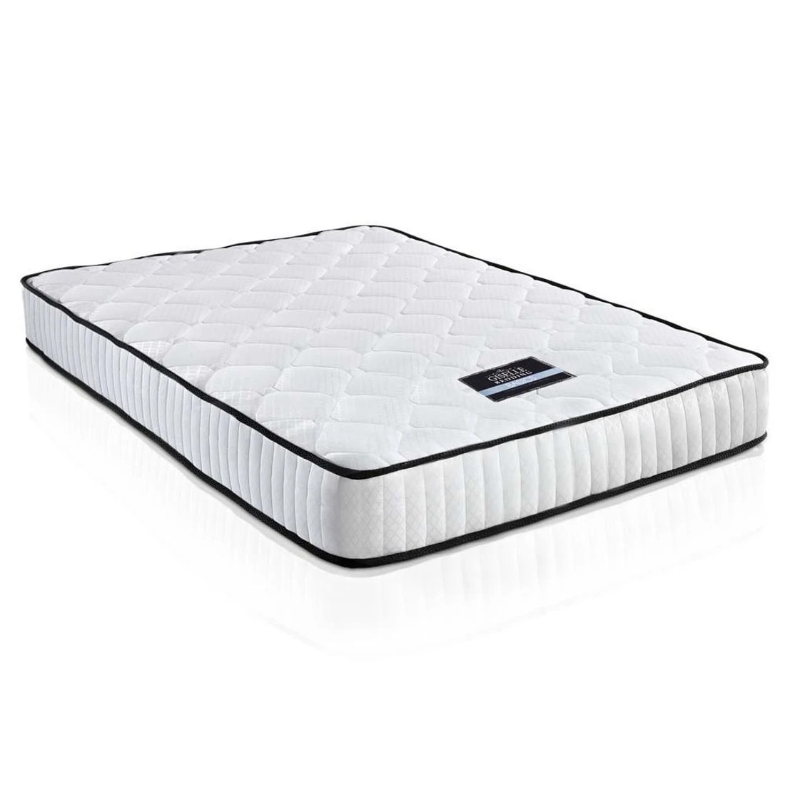 1 Giselle Bedding 21cm Mattress Tight Top Queen - Queen Bed - White, 1 of 8