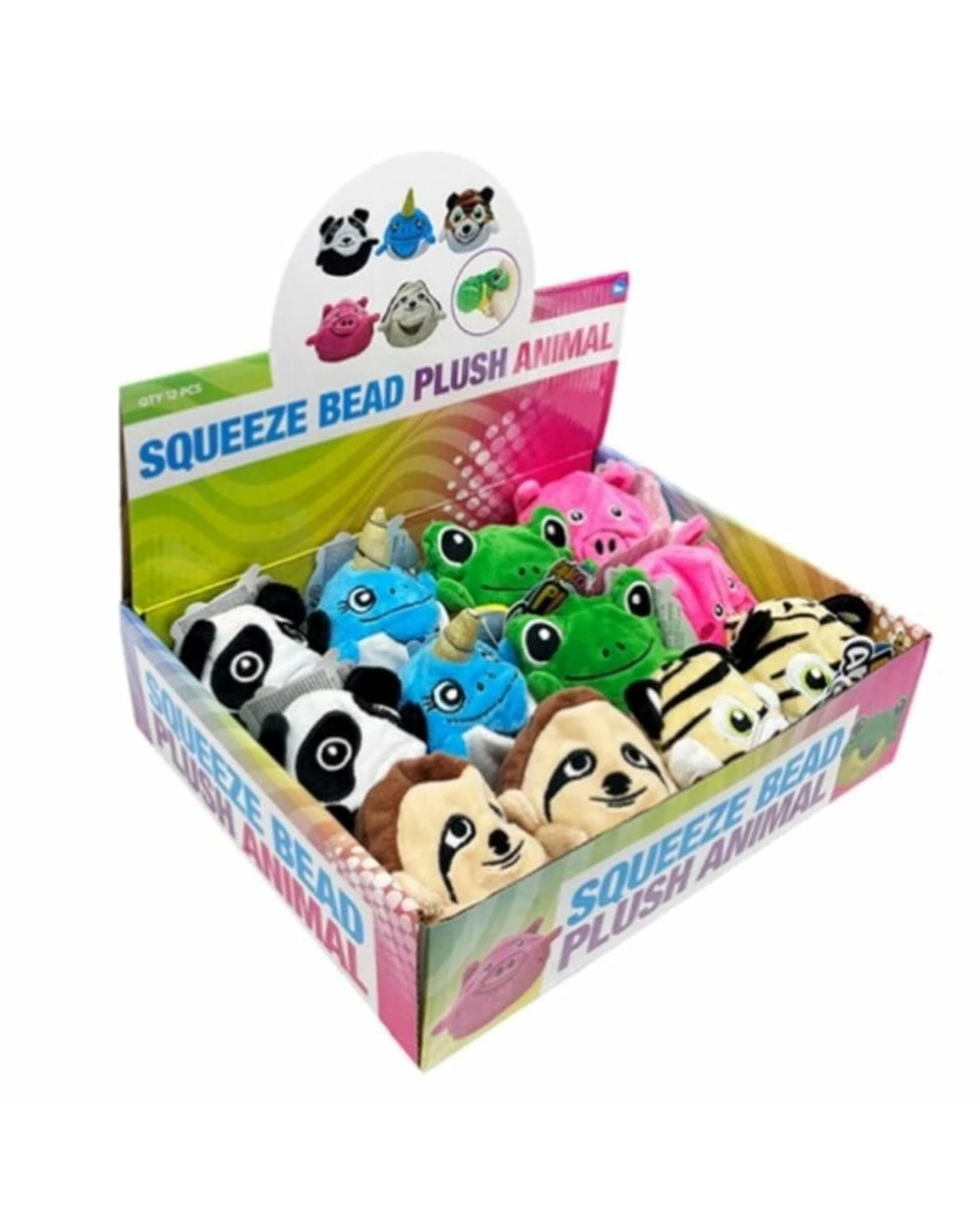 1 Benson's Trading - Squeeze Bead Plush Animal 7cm (Assorted), 1 of 1