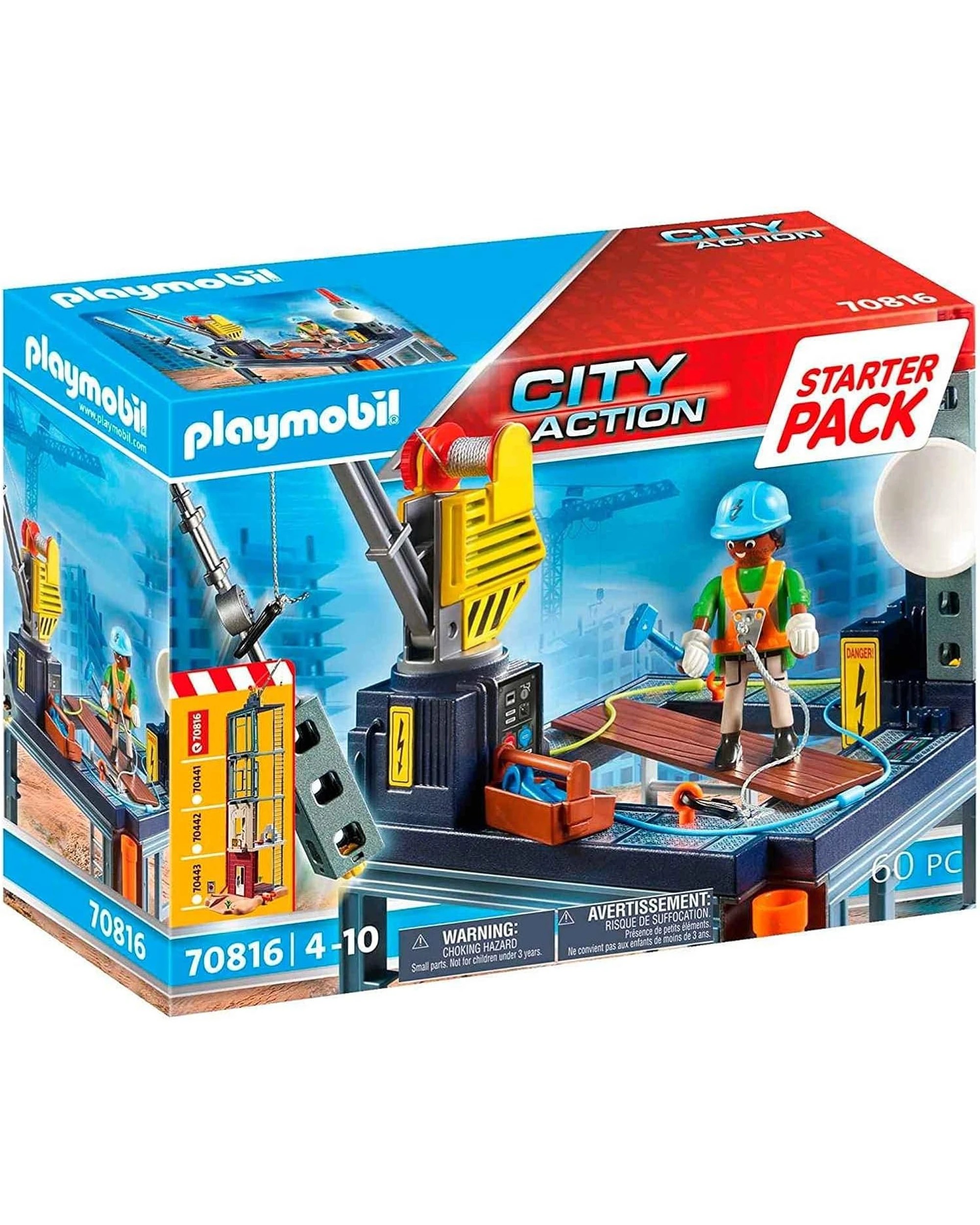 1 Playmobil Starter Pack Construction Site Kids Activity Playset Toy - Multi, 1 of 5
