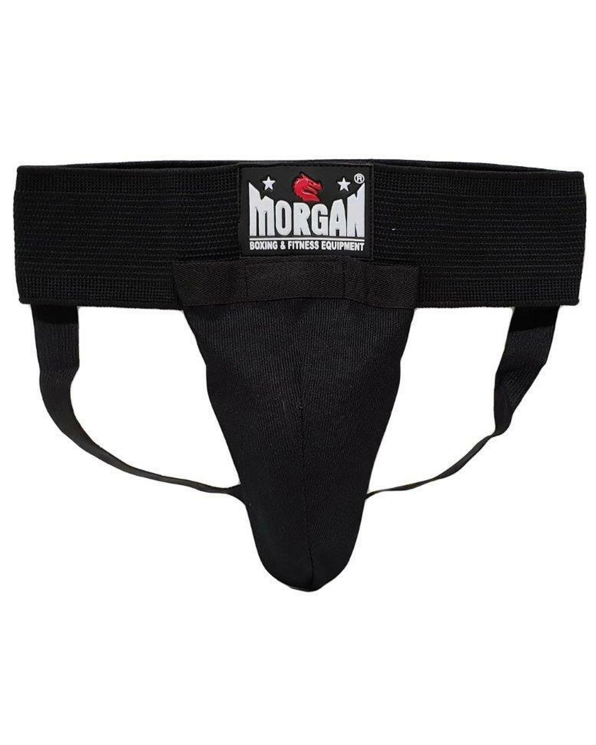 3 Morgan Classic Elastic Groin Guard With Cup Extra Large - Black, 3 of 3