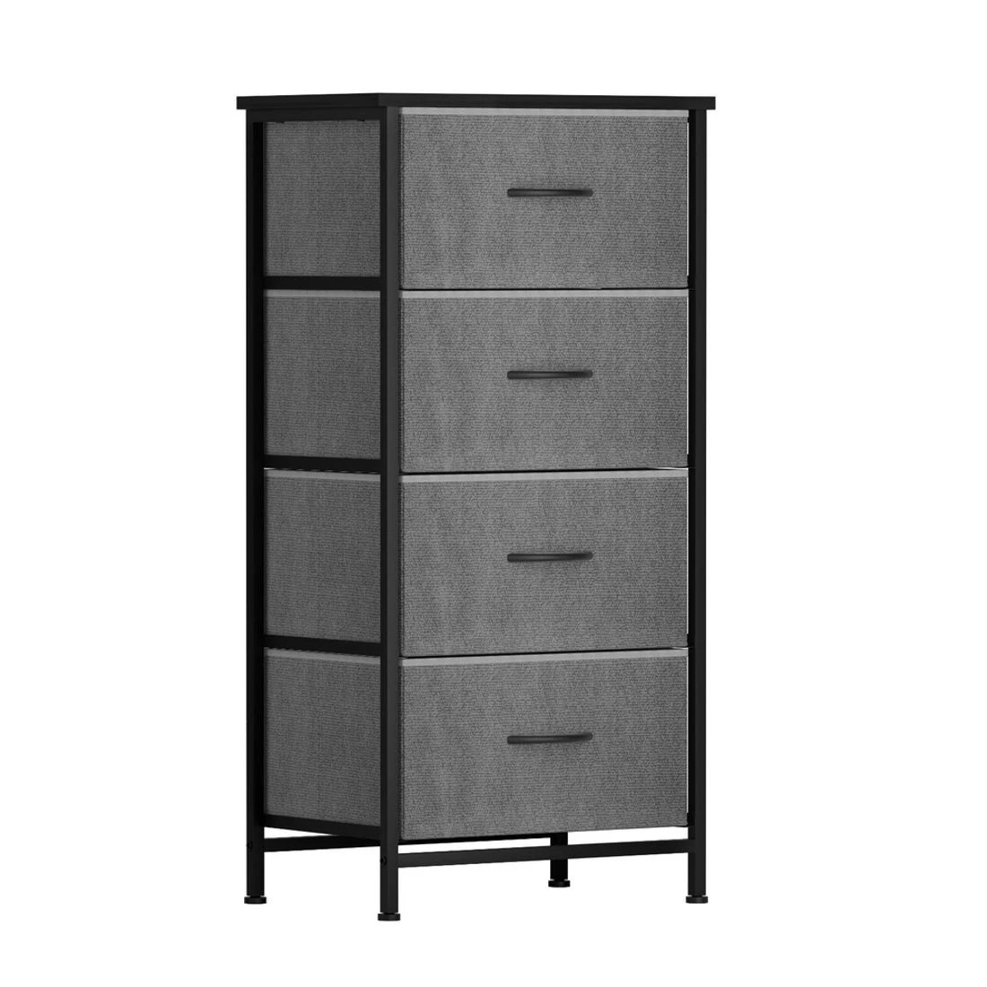 3 Artiss Chest of 4 Drawers Storage Dresser Tallboy - Grey, 3 of 8