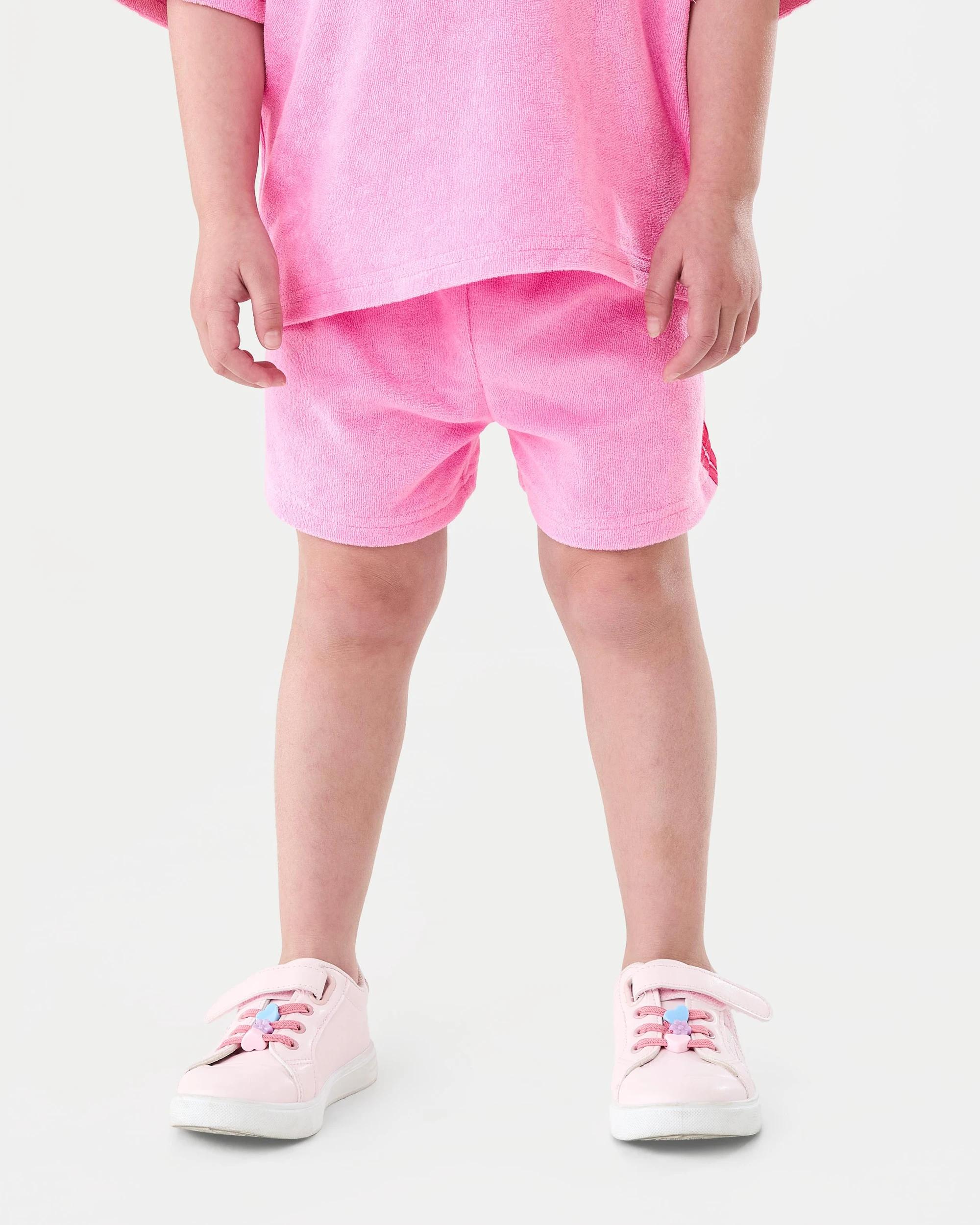 1 Terry Towelling Shorts Rose Pnk, 1 of 6