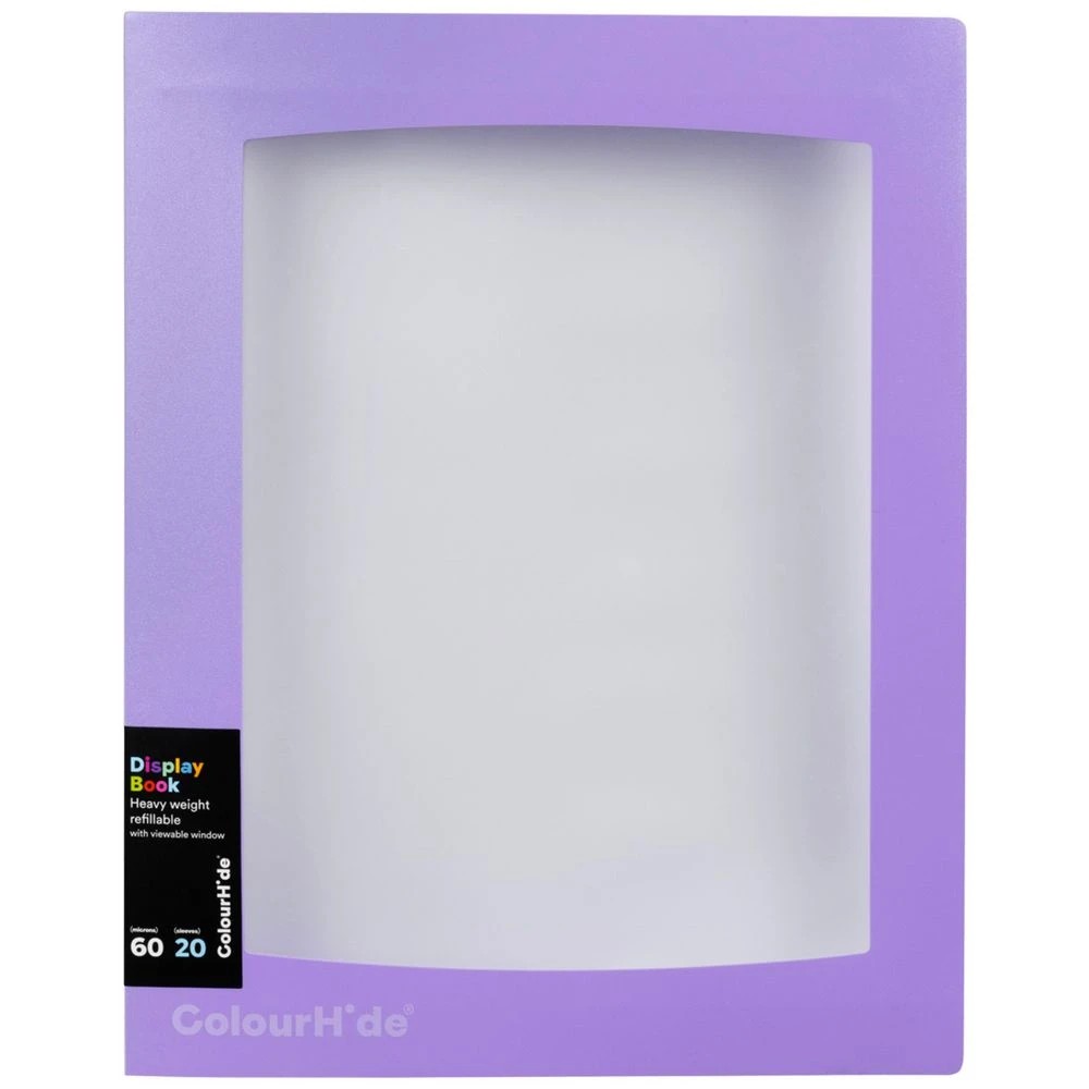 2 Colourhide Display Book Insert Cover 20 Sheets Lavender, 2 of 6