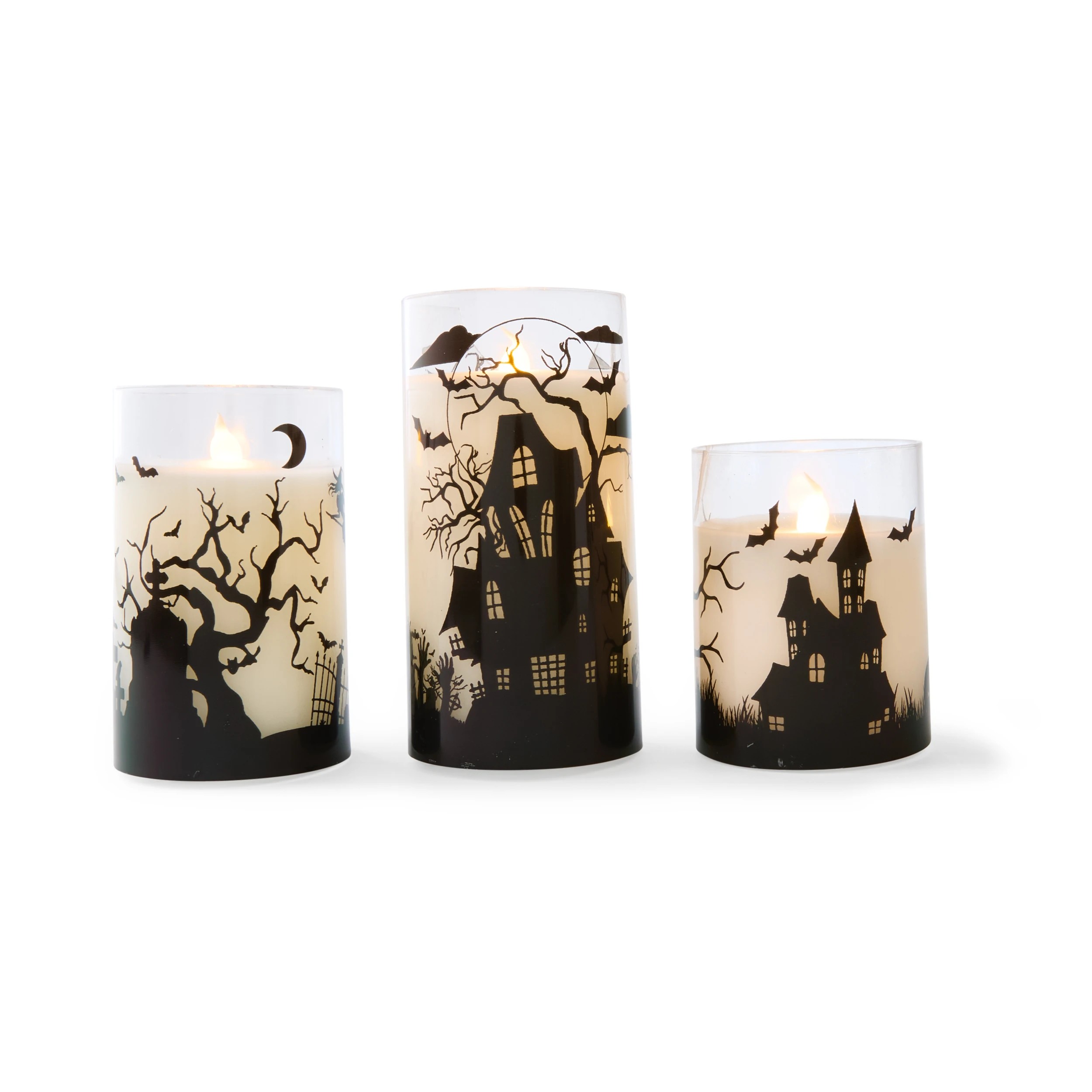 1 LED Halloween Haunted Scene Candle Set, 1 of 10