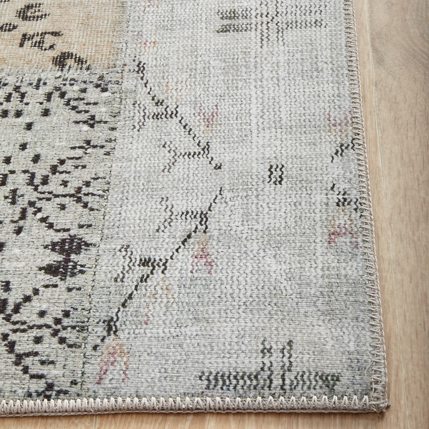 5 Common Ground Rugs Bazaar 189 300x80cm - Medium Runner Rug - Grey, 5 of 9