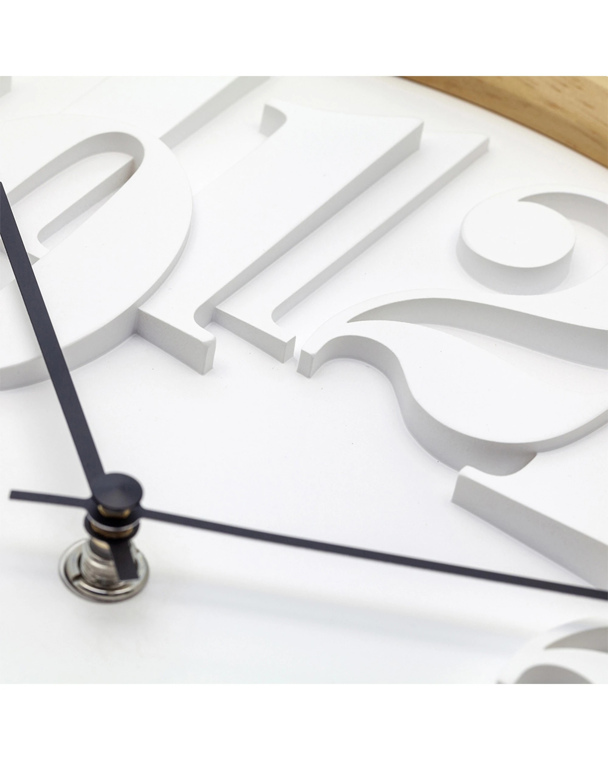 4 NeXtime Shunkan Japanese Design Wall Clock Pine Wood Concrete - Natural, 4 of 6