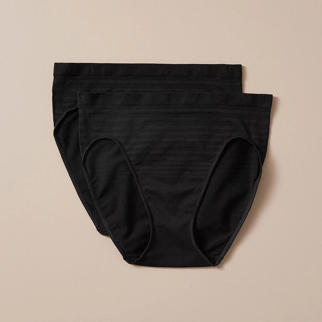 1 Target Fuller Figure 2 Pack Seamfree High Cut Briefs; Style: Lhc29837 BLACK, 1 of 10