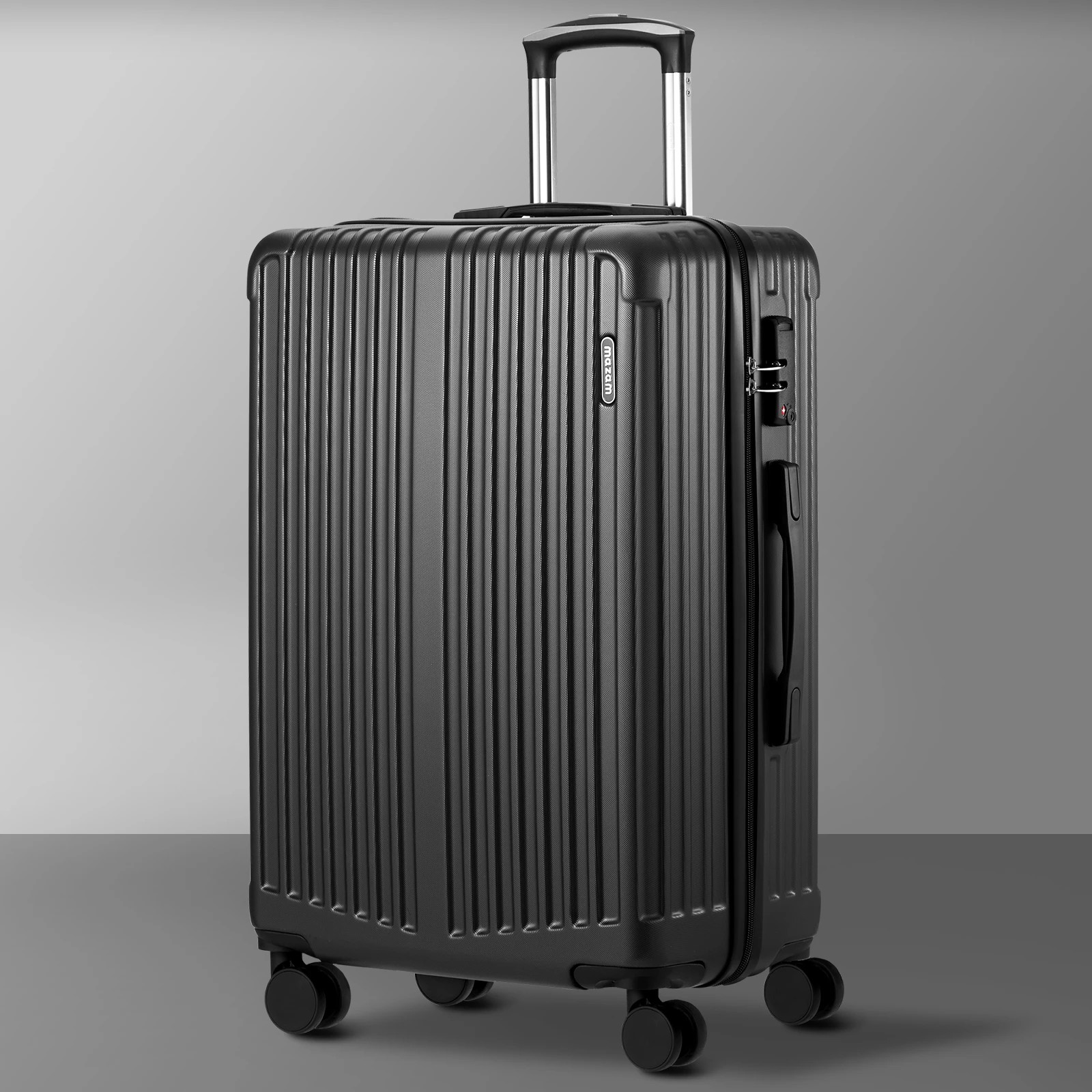 3 Mazam 28" Luggage Suitcase TSA Lock  ABS Case - Grey, 3 of 9