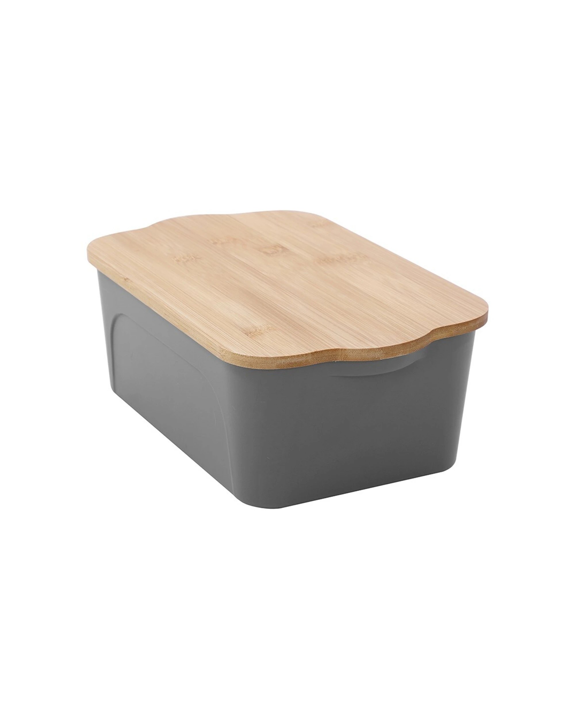 4 Boxsweden Reno Storage Box With Bamboo Lid 2 Pack 3.3L Stackable Durabl - Assorted, 4 of 5