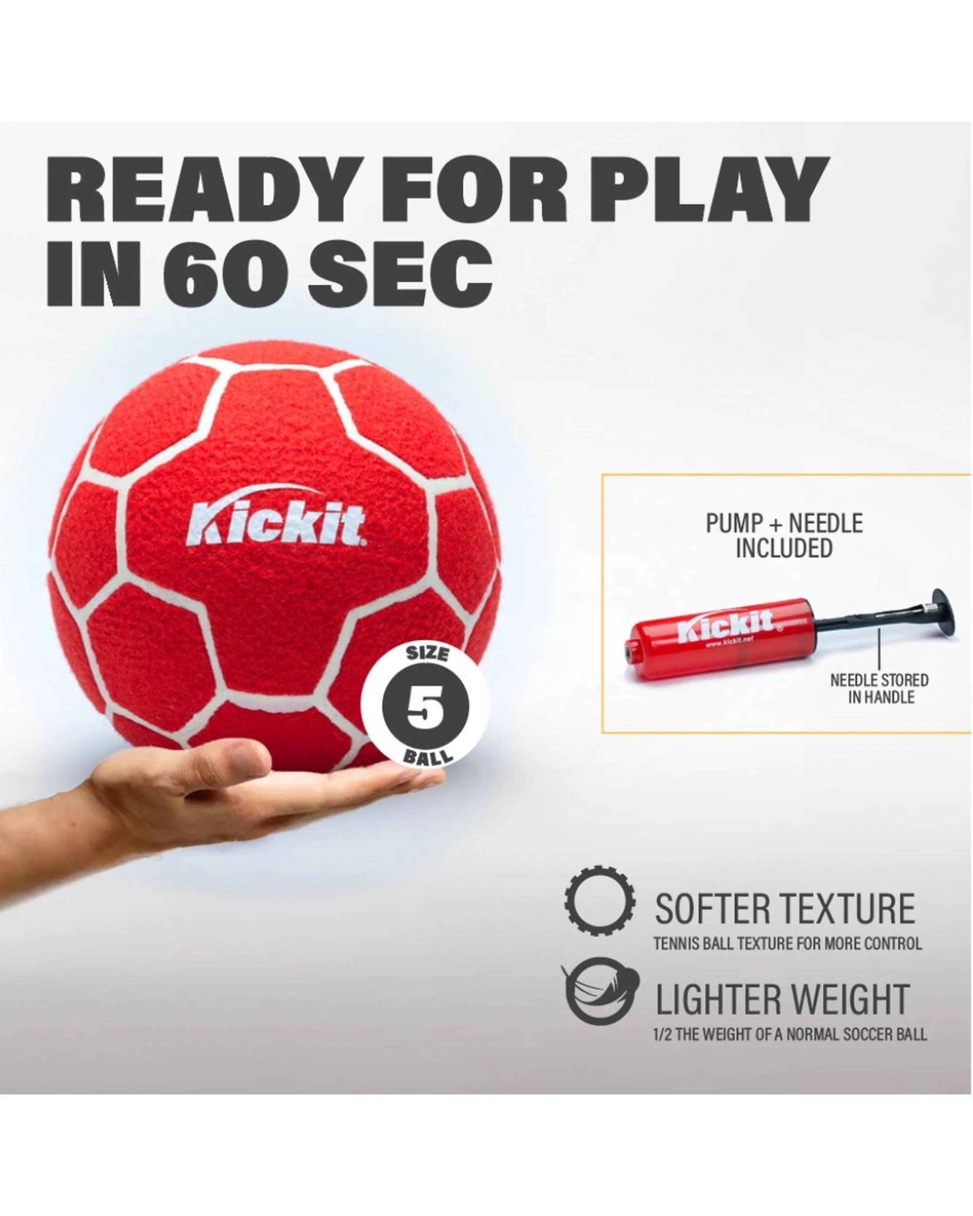 3 Kickit Soccer Tennis Game Set, 3 of 8