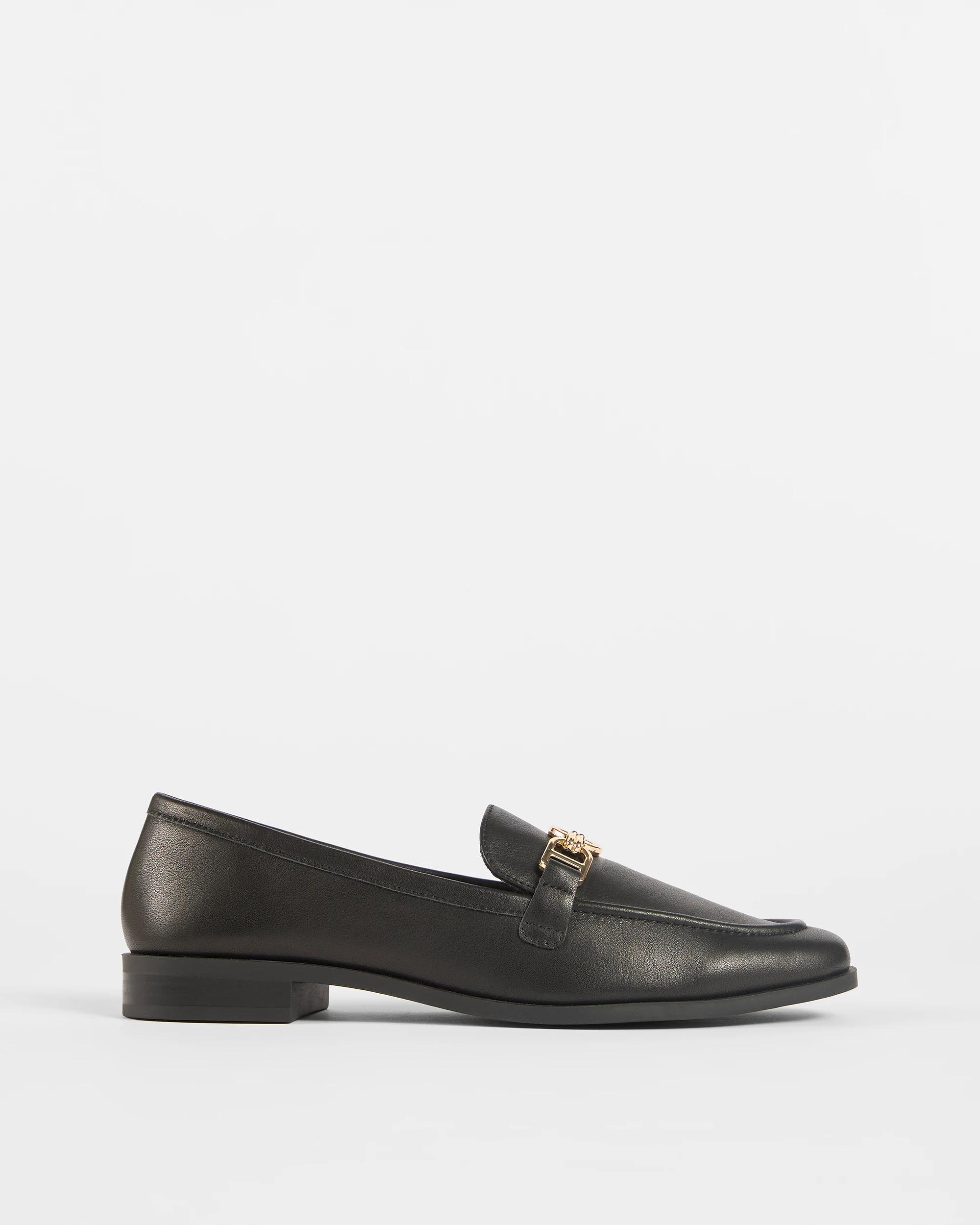 1 Target Woman Genuine Leather Loafer - Crawford BLACK LEATHER, 1 of 3
