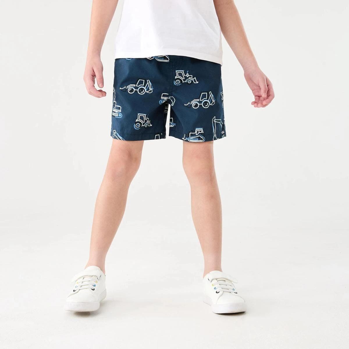 1 Poplin Shorts OUTLINE CONSTRUCTION NAVY, 1 of 8