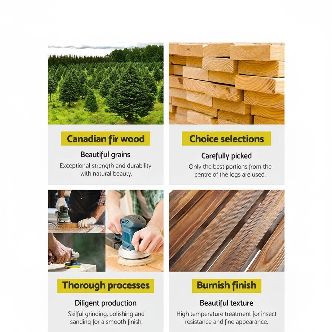 4 Gardeon Garden Decor Plant Stand Outdoor Ornament Wooden Wagon Wheel - Brown, 4 of 6