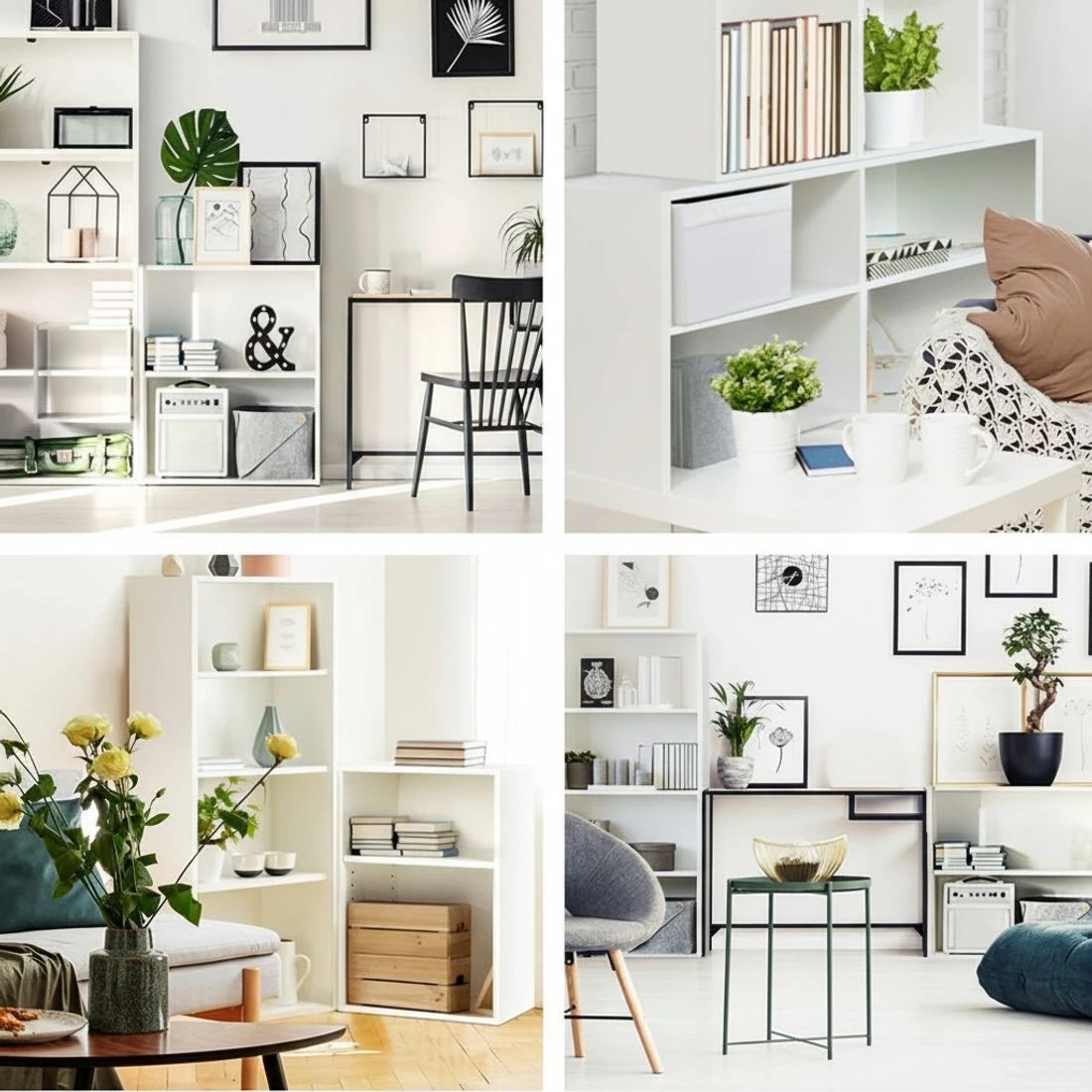 5 Artiss Bookshelf Set of 3 - White, 5 of 8