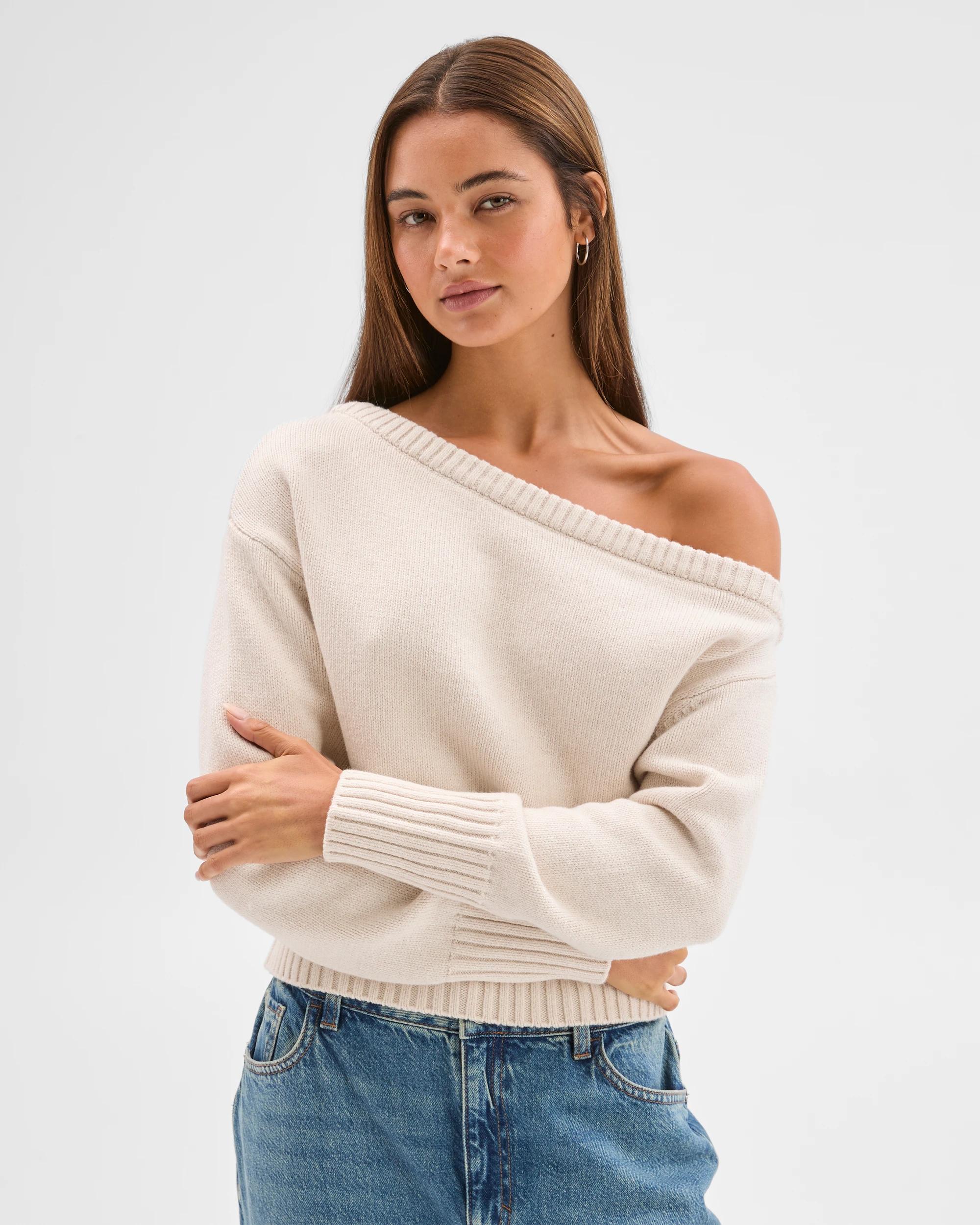 3 Lily Loves Off Shoulder Jumper OAT, 3 of 7