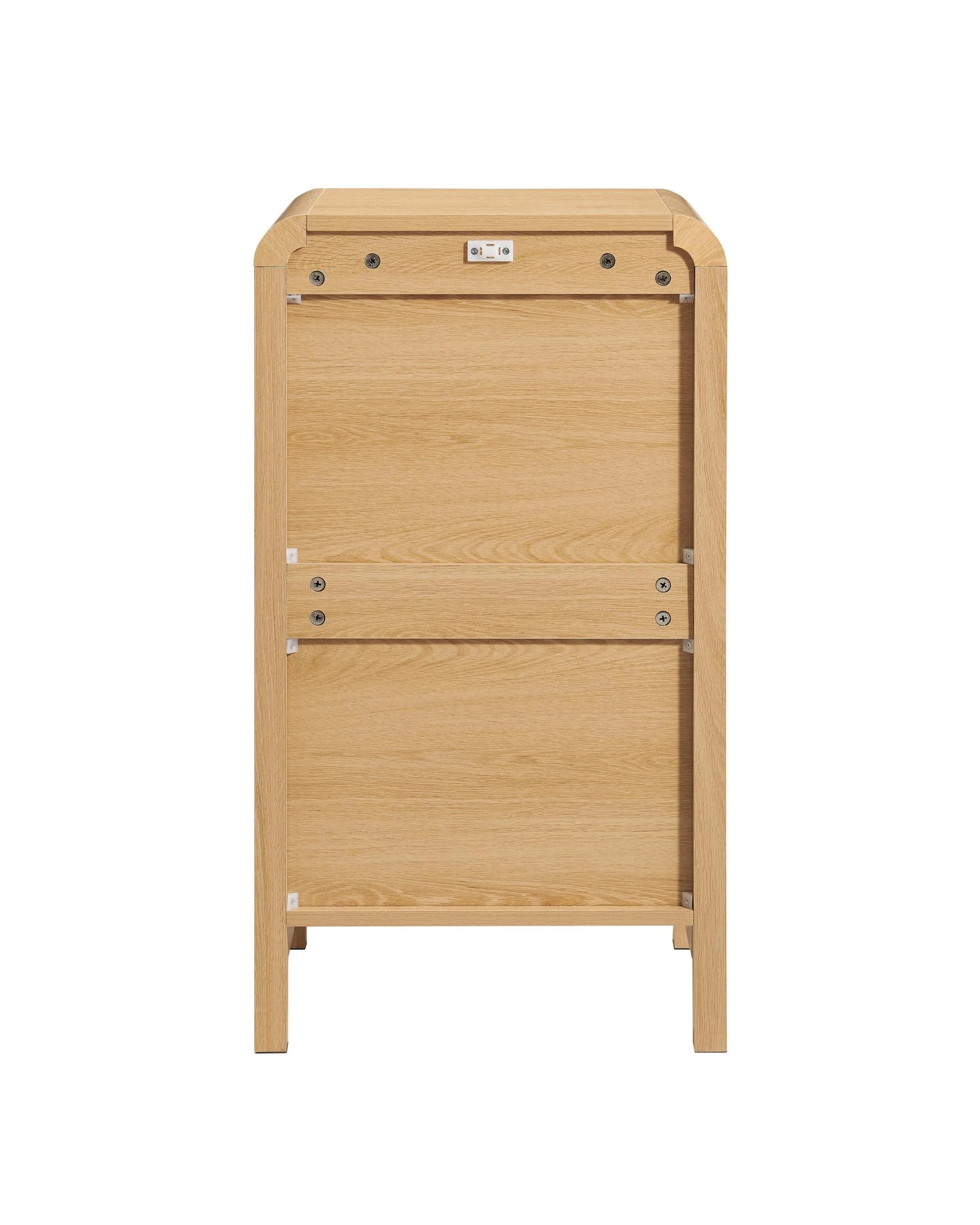 6 Kodu Bedside Cabinet 1 Drawer 1 Door - Natural, 6 of 9