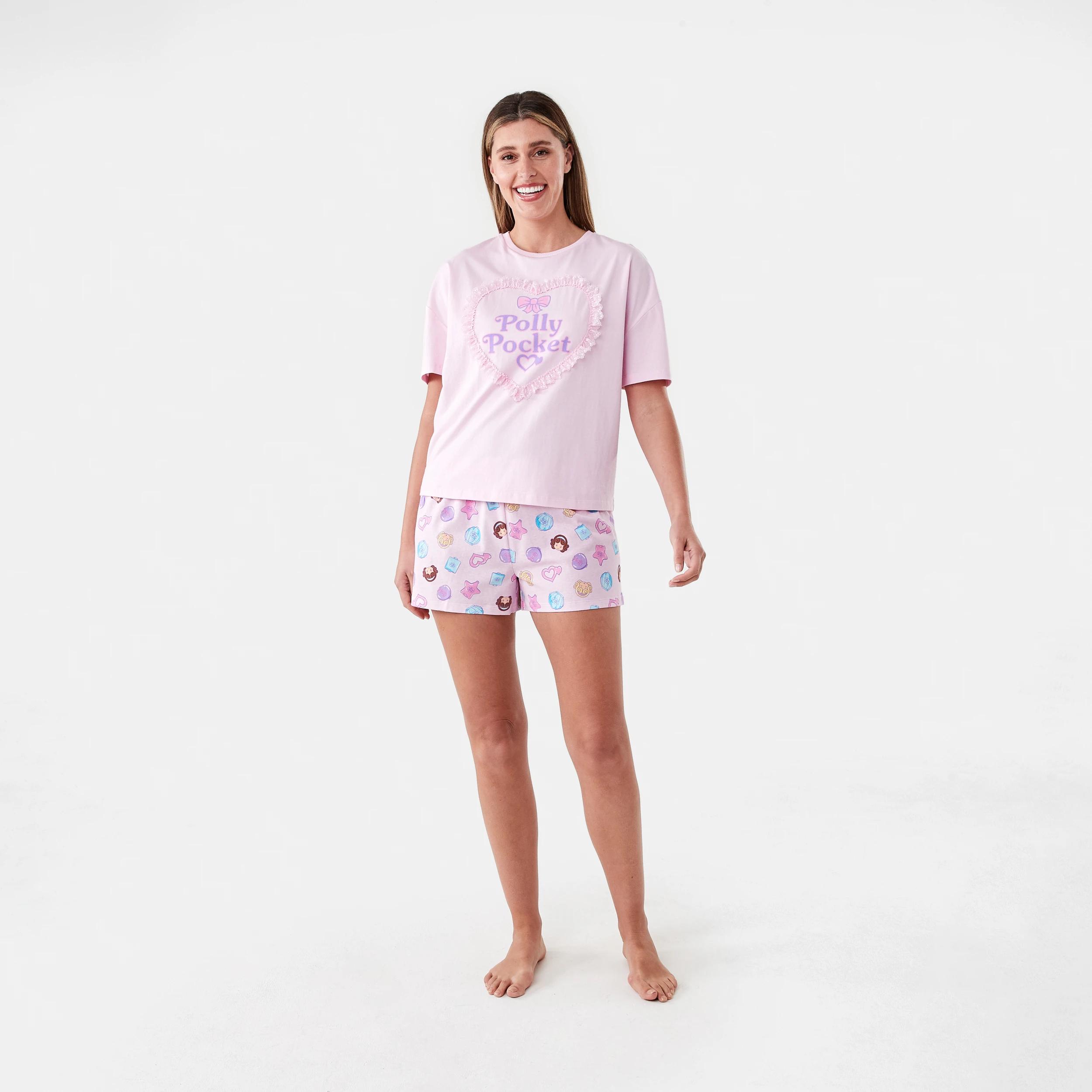 9 Polly Pocket License Short Sleeve Top and Shorts Pyjama Set Polly Pock, 9 of 9
