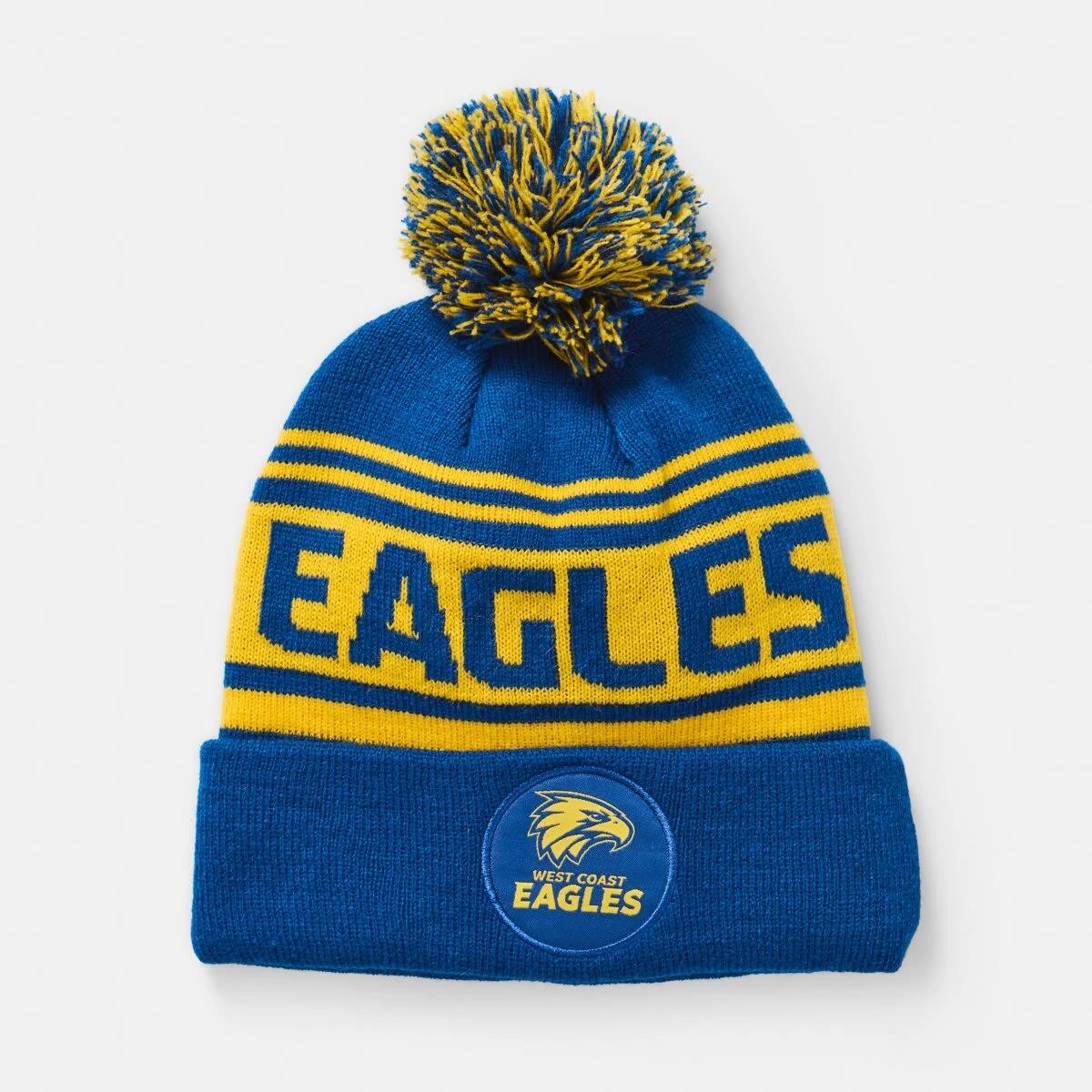1 Official AFL Adult Beanie West Coast, 1 of 6